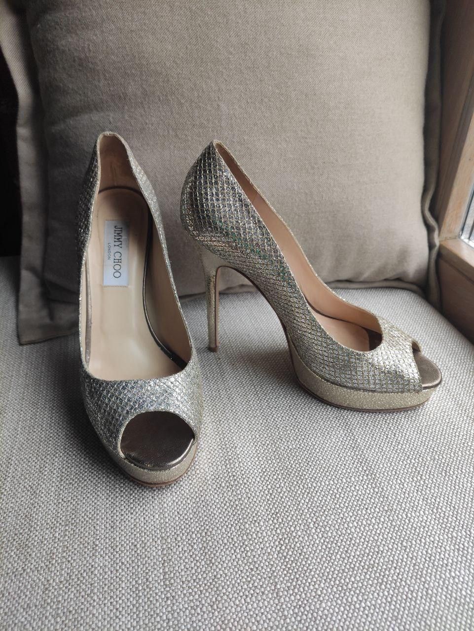Jimmy Choo Jimmy Choo evening shiny sandals Size US 9 / IT 39 - 1 Thumbnail