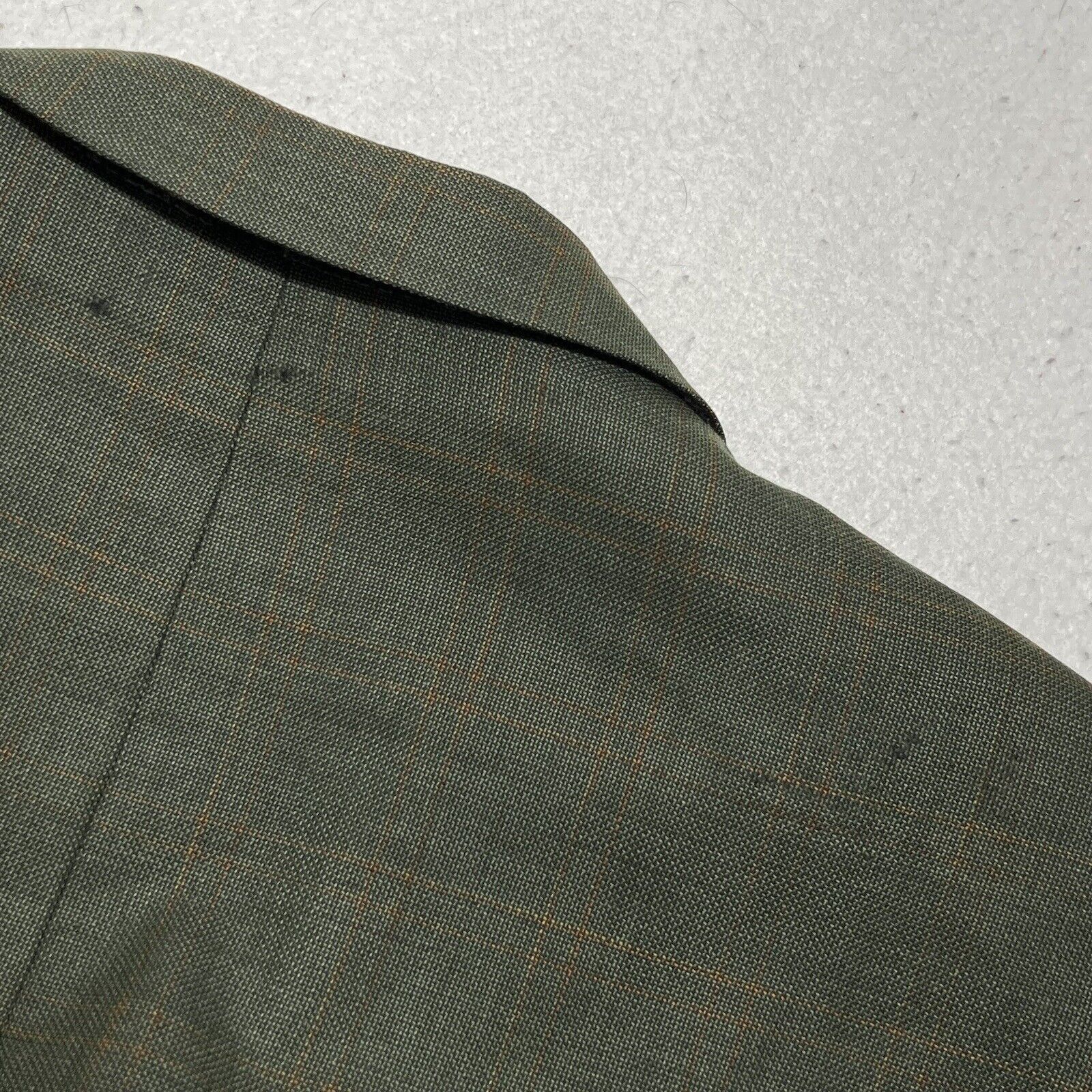 Other Cavelli Wool Windowpane Green Suit Jacket Carlanda Italy Size 46L - 17 Thumbnail