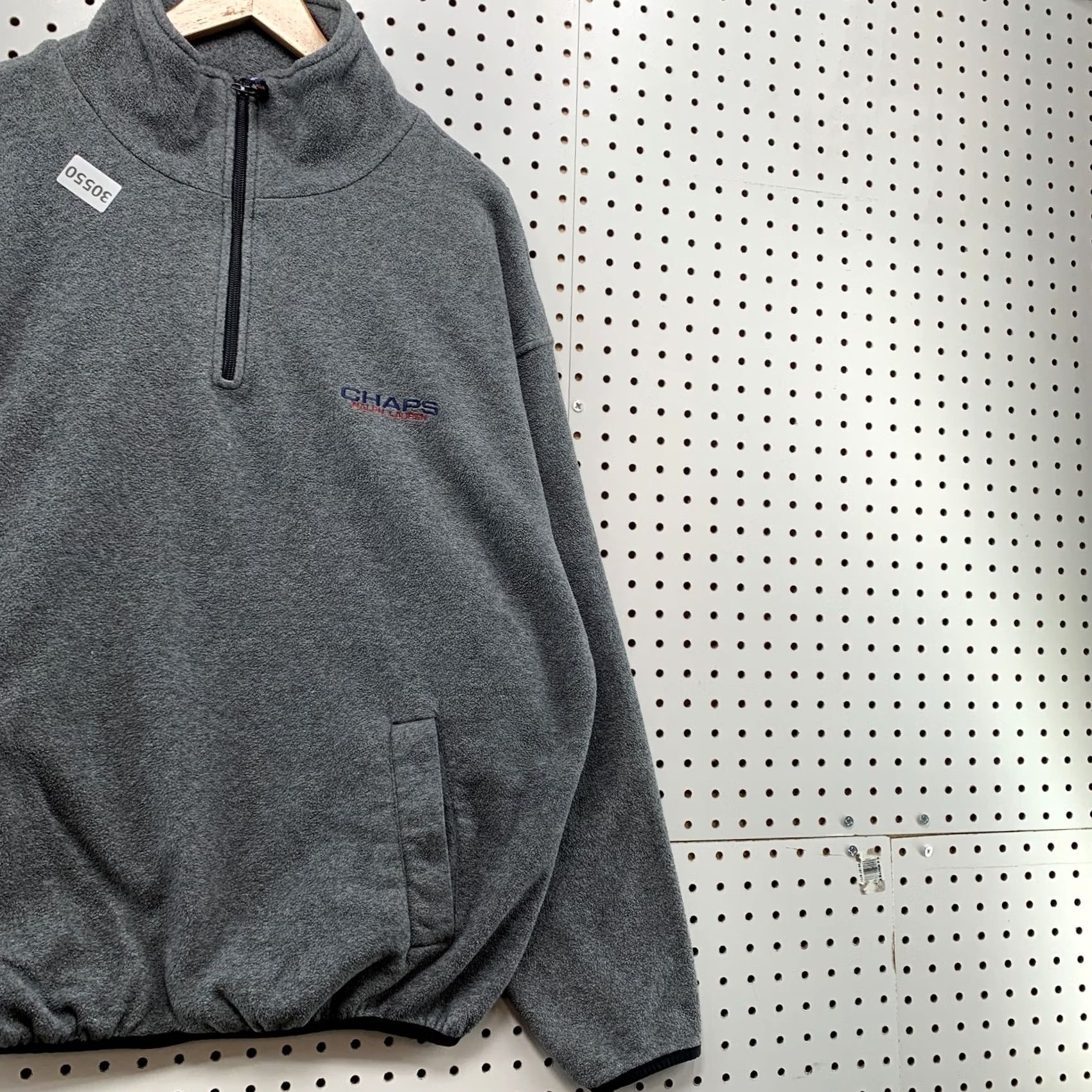Chaps VINTAGE 90s Chaps Ralph’s Lauren 1/4 Zip Pullover Sweatshirt Men’s XL Gray 27x28 Size US XL / EU 56 / 4 - 4 Thumbnail