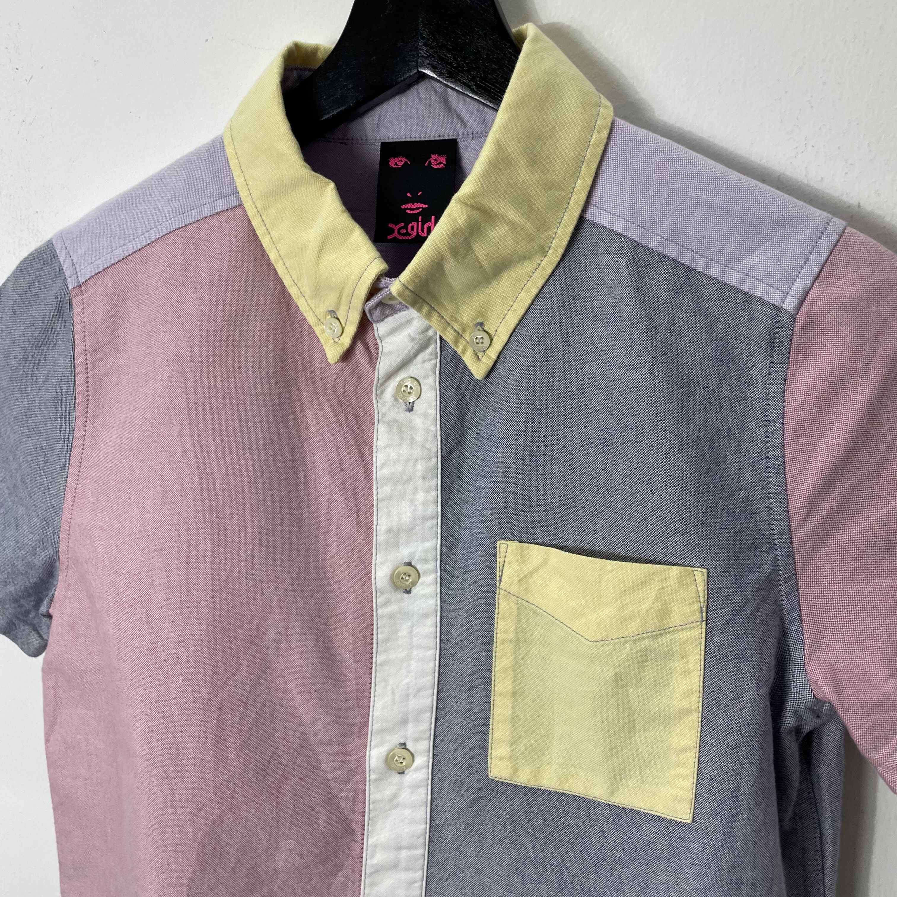 Japanese Brand × X-Girl × Xlarge XGIRL BY XLARGE JAPAN OXFORD COLLAR SHIRT Size S / US 4 / IT 40 - 4 Thumbnail