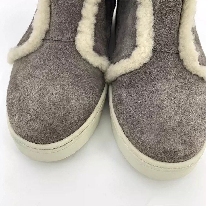Prada Prada Gray Brown Cotton Fur Sneakers -2505 Size US 5.5 / EU 38 - 8 Thumbnail