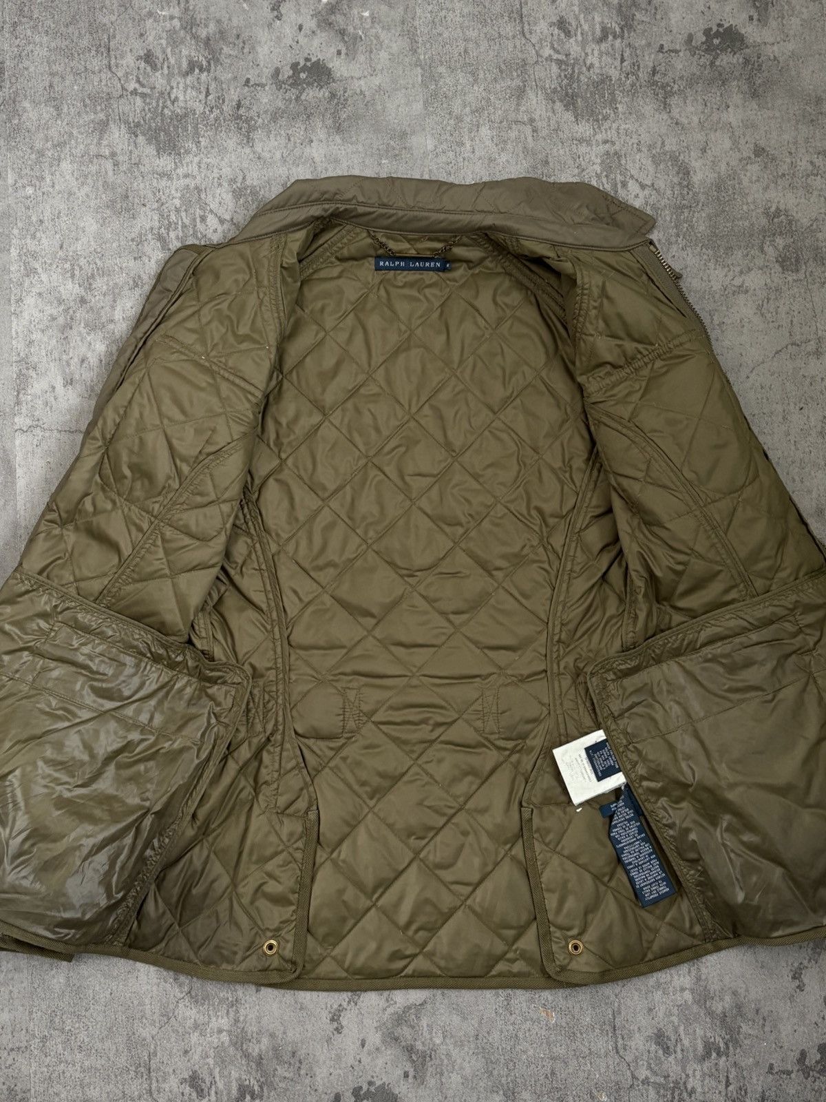 Ralph Lauren Ralph Lauren Olive Green Down & Feather Quilted Zip Jacket Size M / US 6-8 / IT 42-44 - 17 Thumbnail