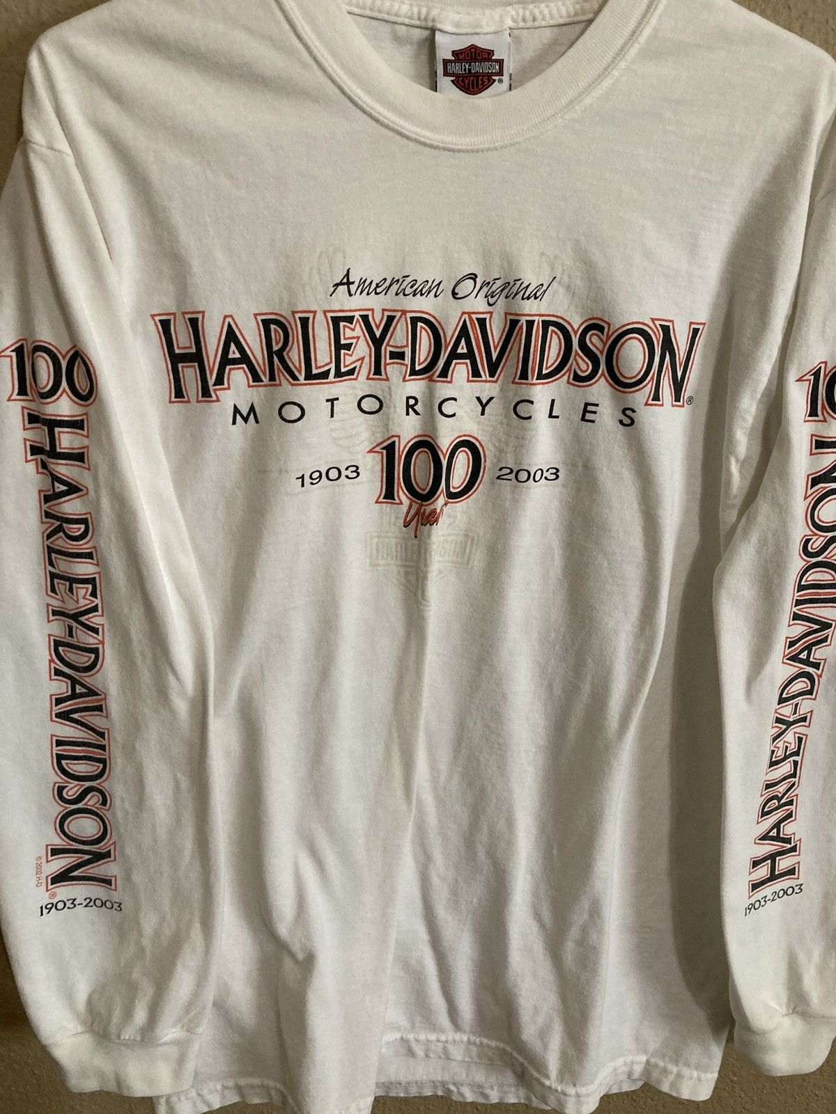 Harley Davidson Vintage 2002 Harley Davidson Motorcycle Sweatshirt Sweater Size US M / EU 48-50 / 2 - 4 Thumbnail
