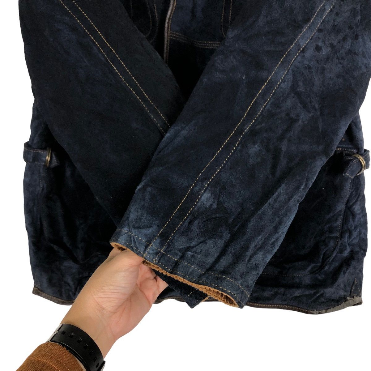 Genuine Leather 🔥90’s Vtg Genuine Suite Leather Jacket Cargo Inspector Size US M / EU 48-50 / 2 - 13 Thumbnail