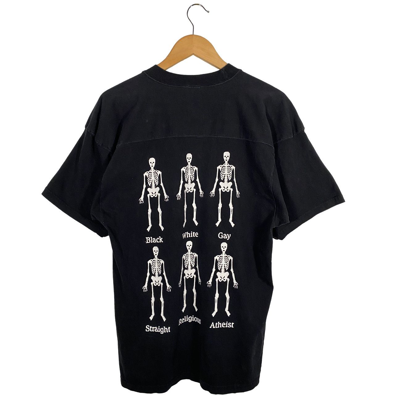 Pleasures Pleasures Now Bones Crewneck T-shirt Black / White Size US M / EU 48-50 / 2 - 2 Thumbnail