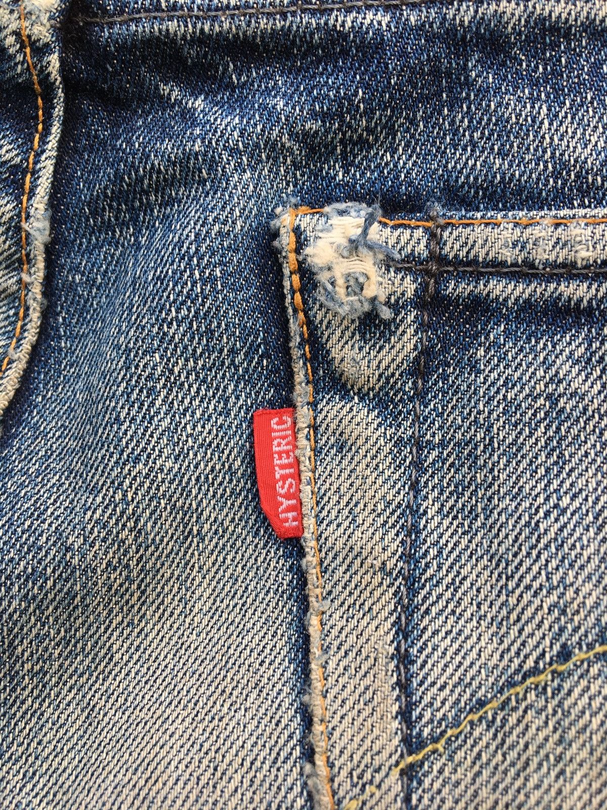 Hysteric Glamour Hysteric Glamour Distressed With Stud Selvedge Jeans Size US 31 - 14 Thumbnail