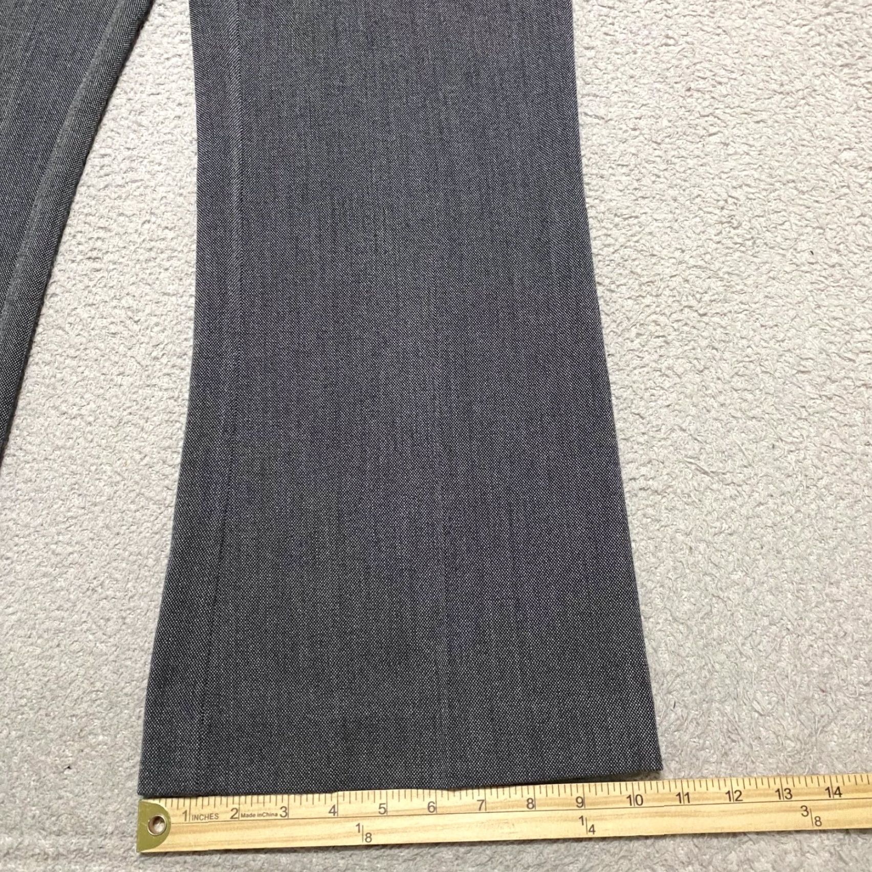 Apt. 9 Apt. 9 Womens Pants Dress Gray Wide-Leg High Rise 10P Petites Pockets Stretch Size 32" / US 10 / IT 46 - 4 Thumbnail