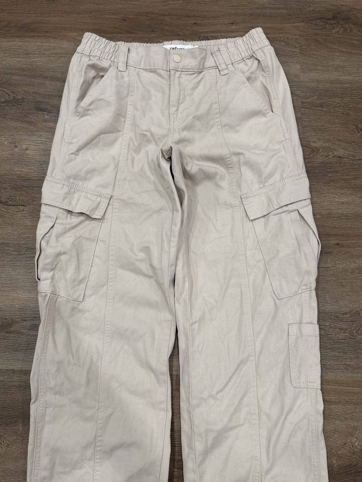 Other Refuge Beige Cargo Pants | Utility Workwear Pants Size US 32 / EU 48 - 2 Thumbnail