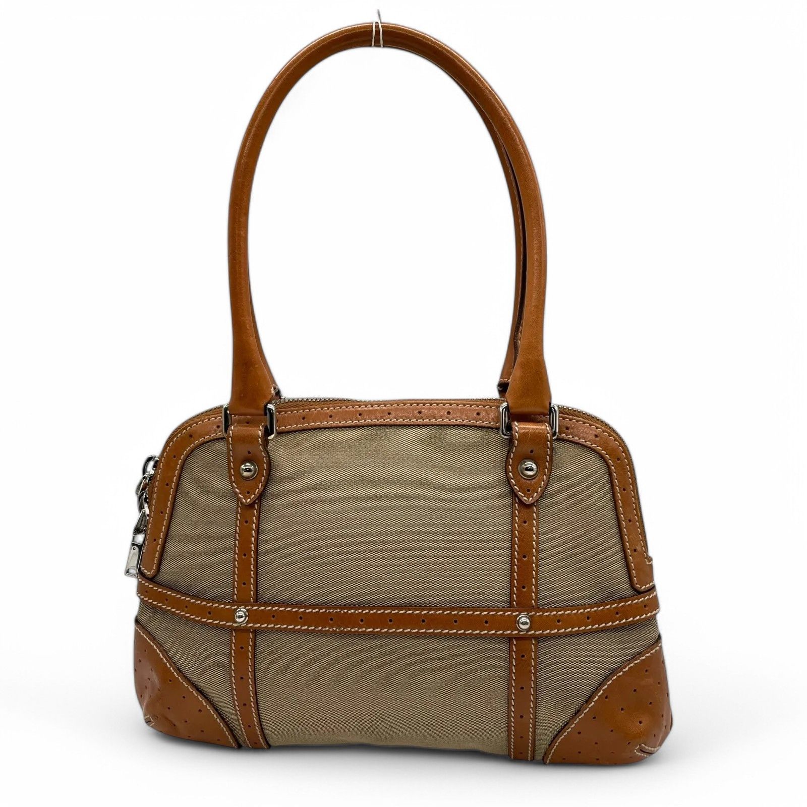 Gucci Gucci - G Sherry Line Canvas Leather Handbag Shoulder Bag Size ONE SIZE - 2 Thumbnail