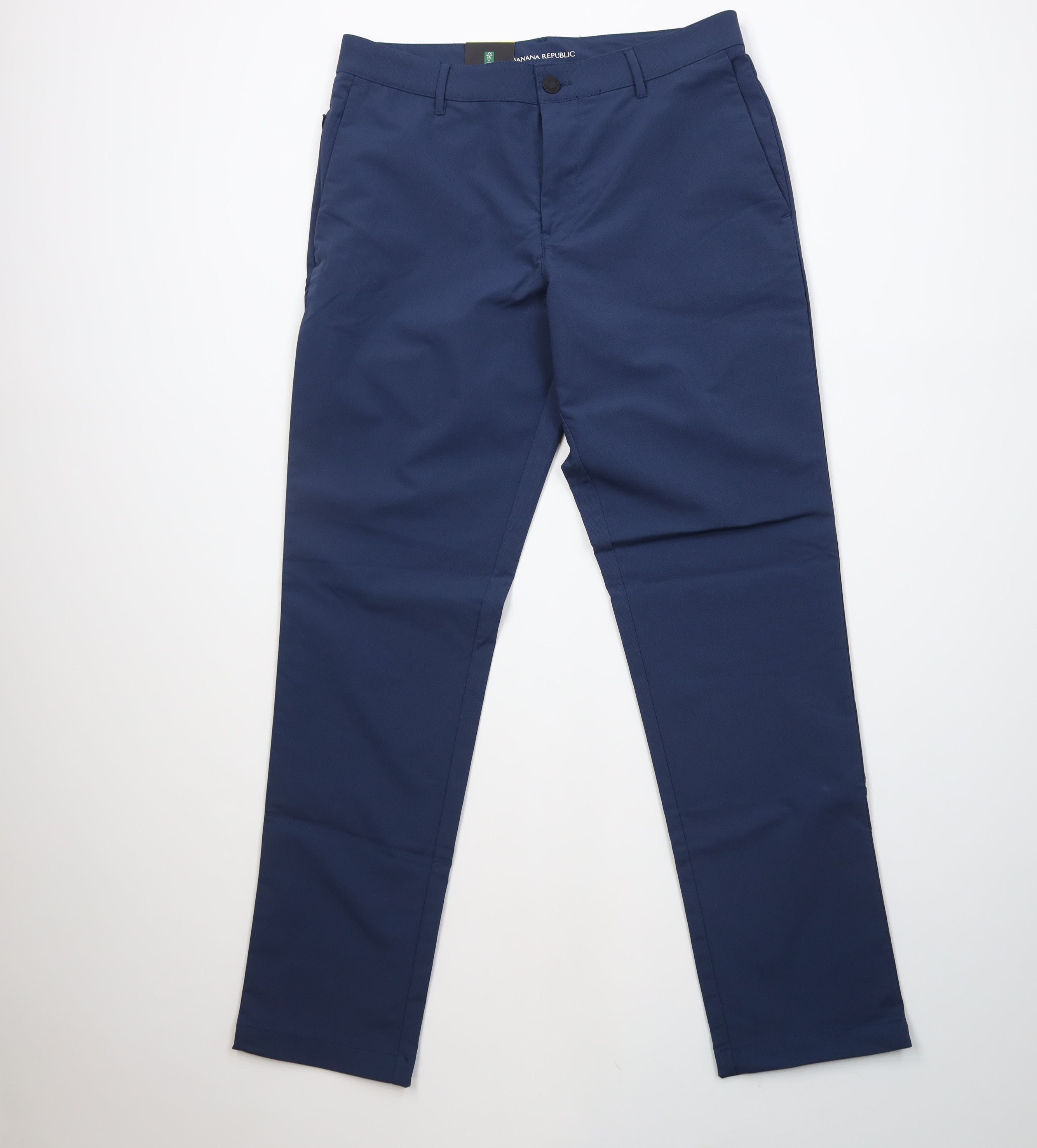 New Banana Republic Flat Front Chino Pants Trousers Blue