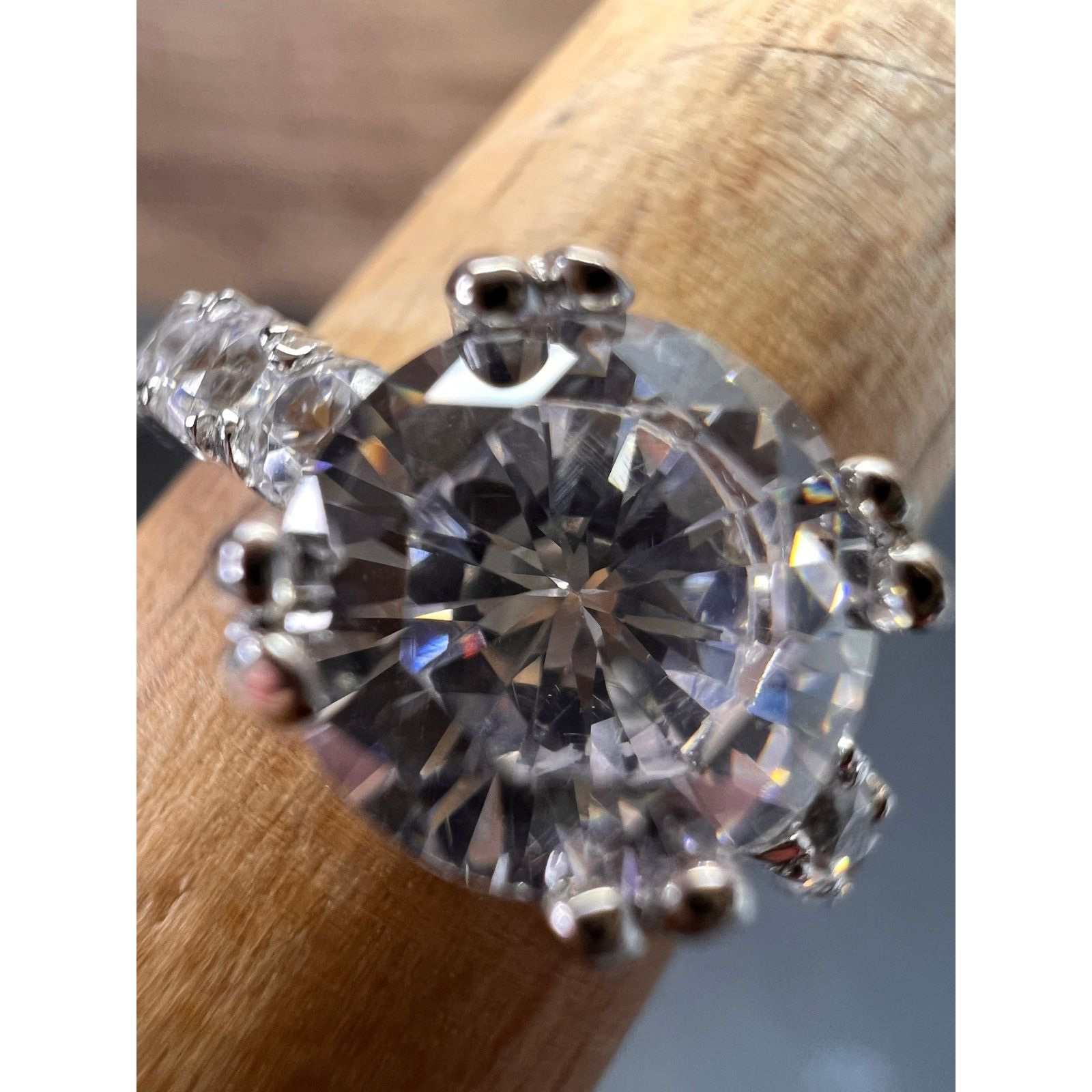 Other Cubic zirconia sterling silver ring size 7 Size ONE SIZE - 2 Thumbnail