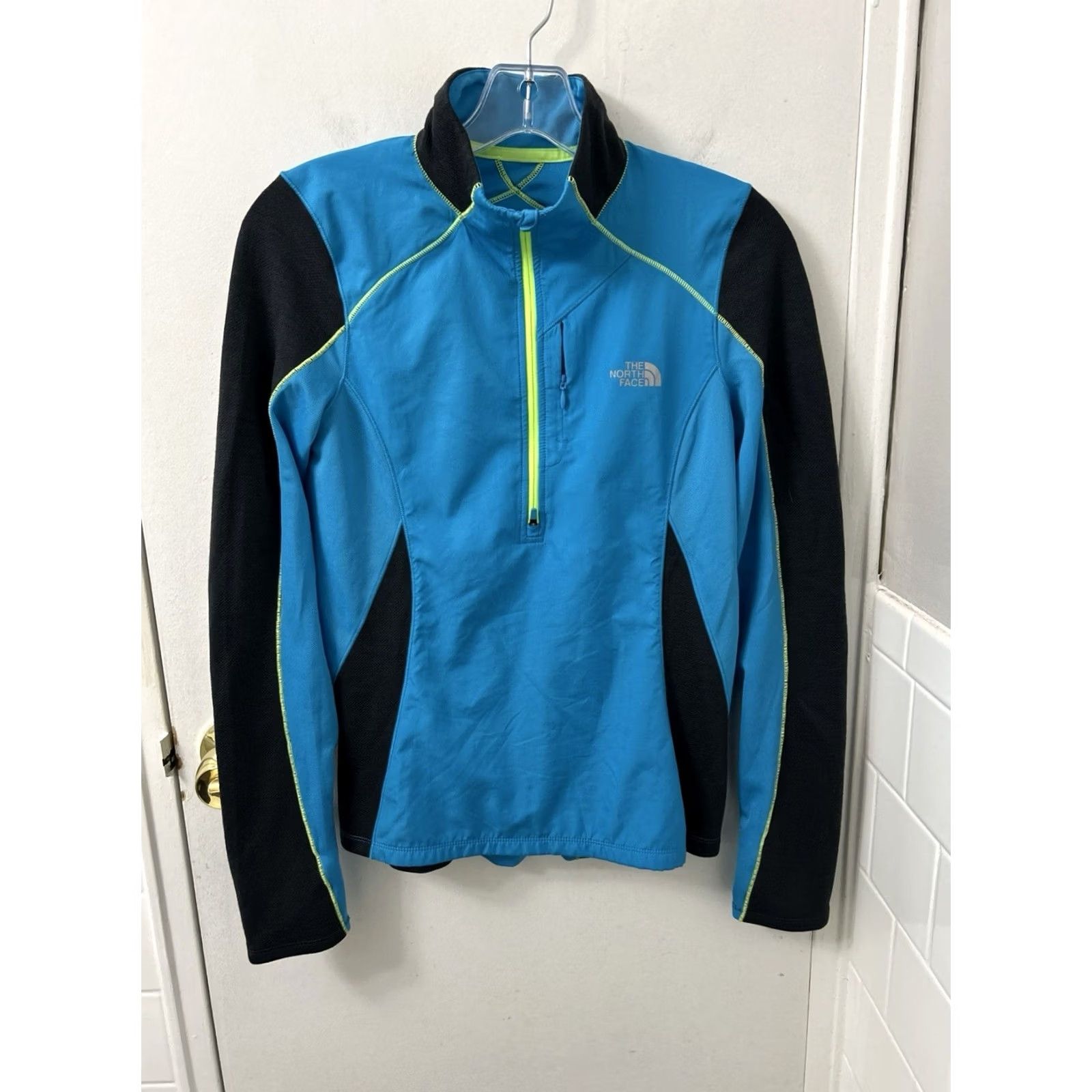 The North Face The North Face Flight Series 1/4 Zip Womens Small Blue Merino Wool Pullover L/S Size S / US 4 / IT 40 - 2 Thumbnail