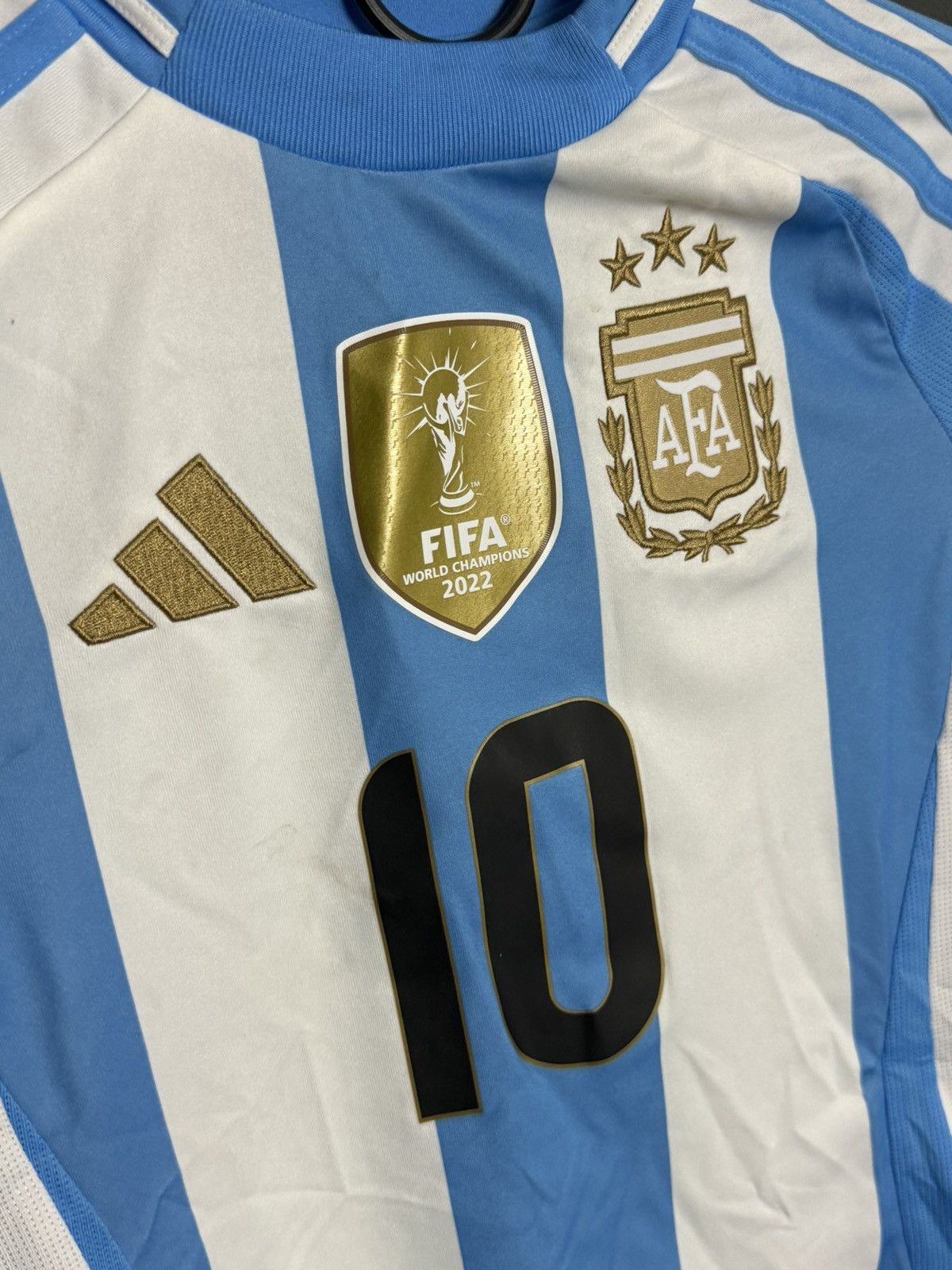 Adidas KIDS Argentina 2024 Home Messi Football Jersey T-Shirt Size US XS / EU 42 / 0 - 4 Thumbnail