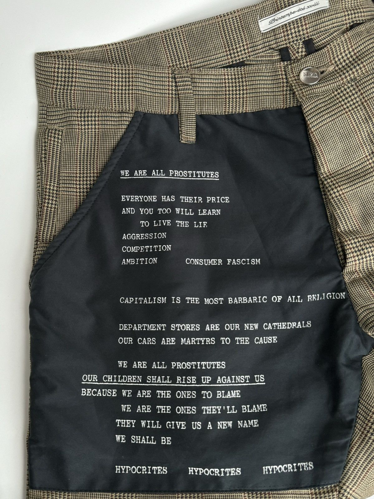 Enfants Riches Deprimes SS18 We Are All Prostitutes Patch Trouser Size US 34 / EU 50 - 4 Thumbnail