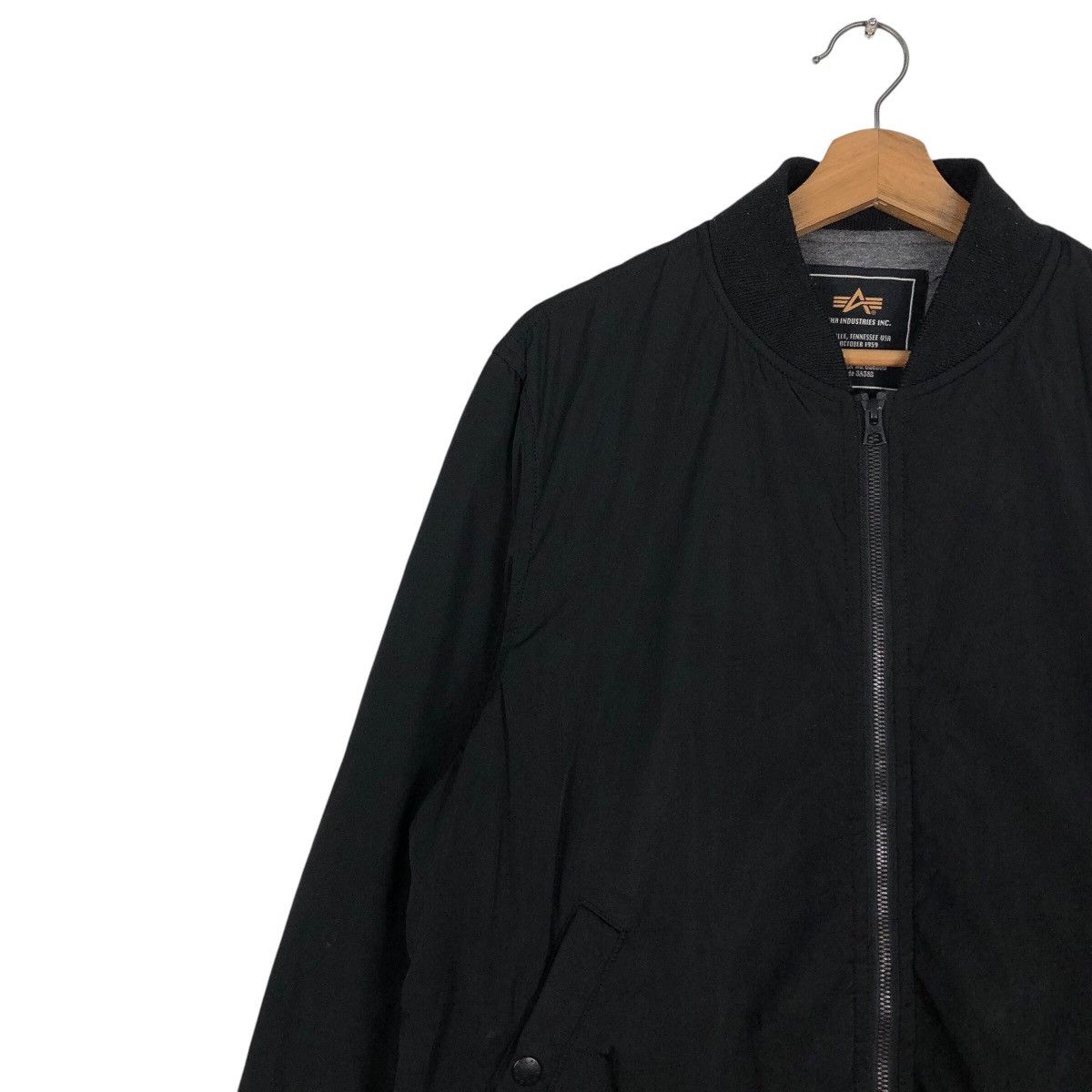 Alpha Industries 📌Vintage Fly Riot Bomber Jacket Biker Alpha Industries Size US L / EU 52-54 / 3 - 8 Thumbnail