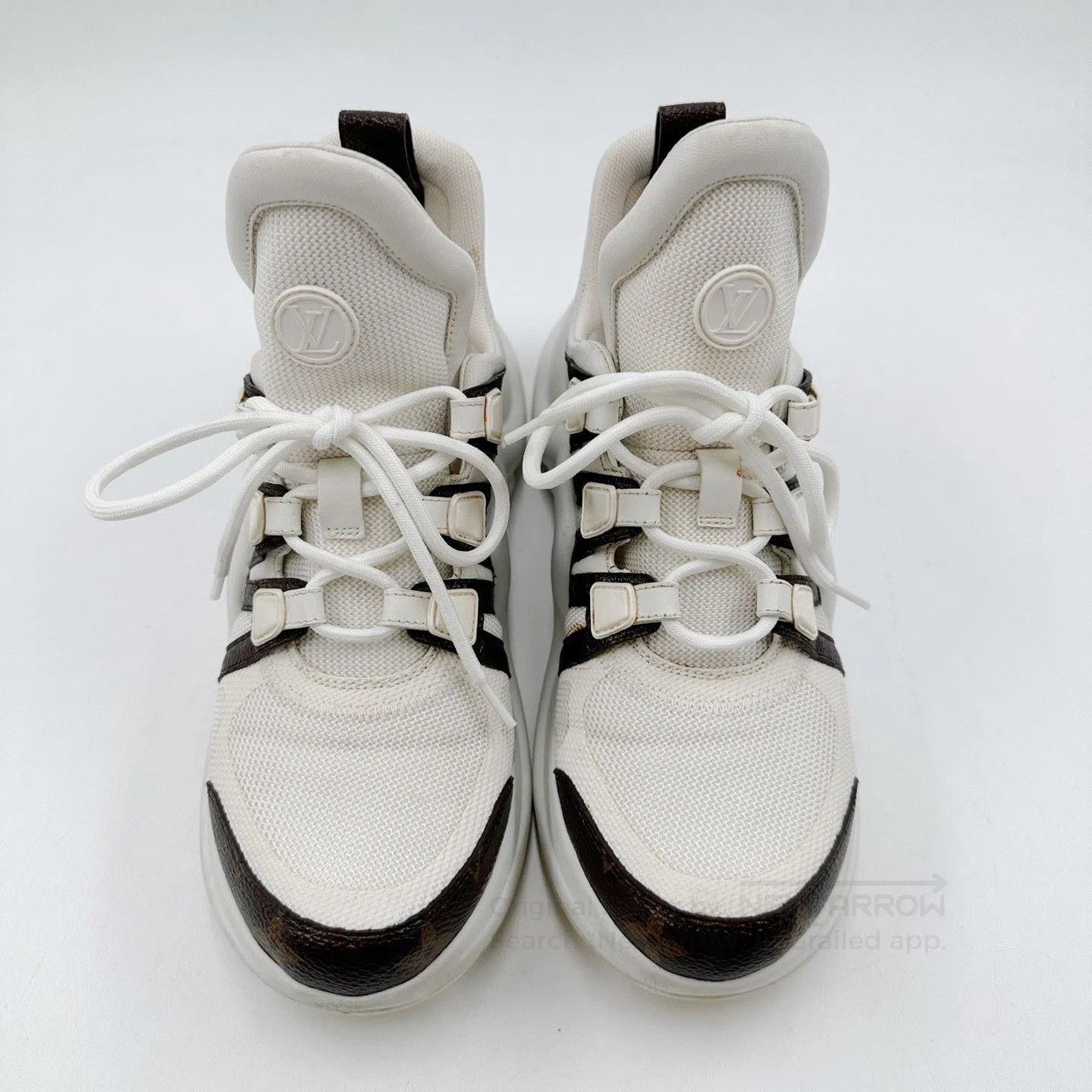 Louis Vuitton LV White Monogram Arch Dad Shoes. Size US 6.5 / IT 36.5 - 2 Thumbnail