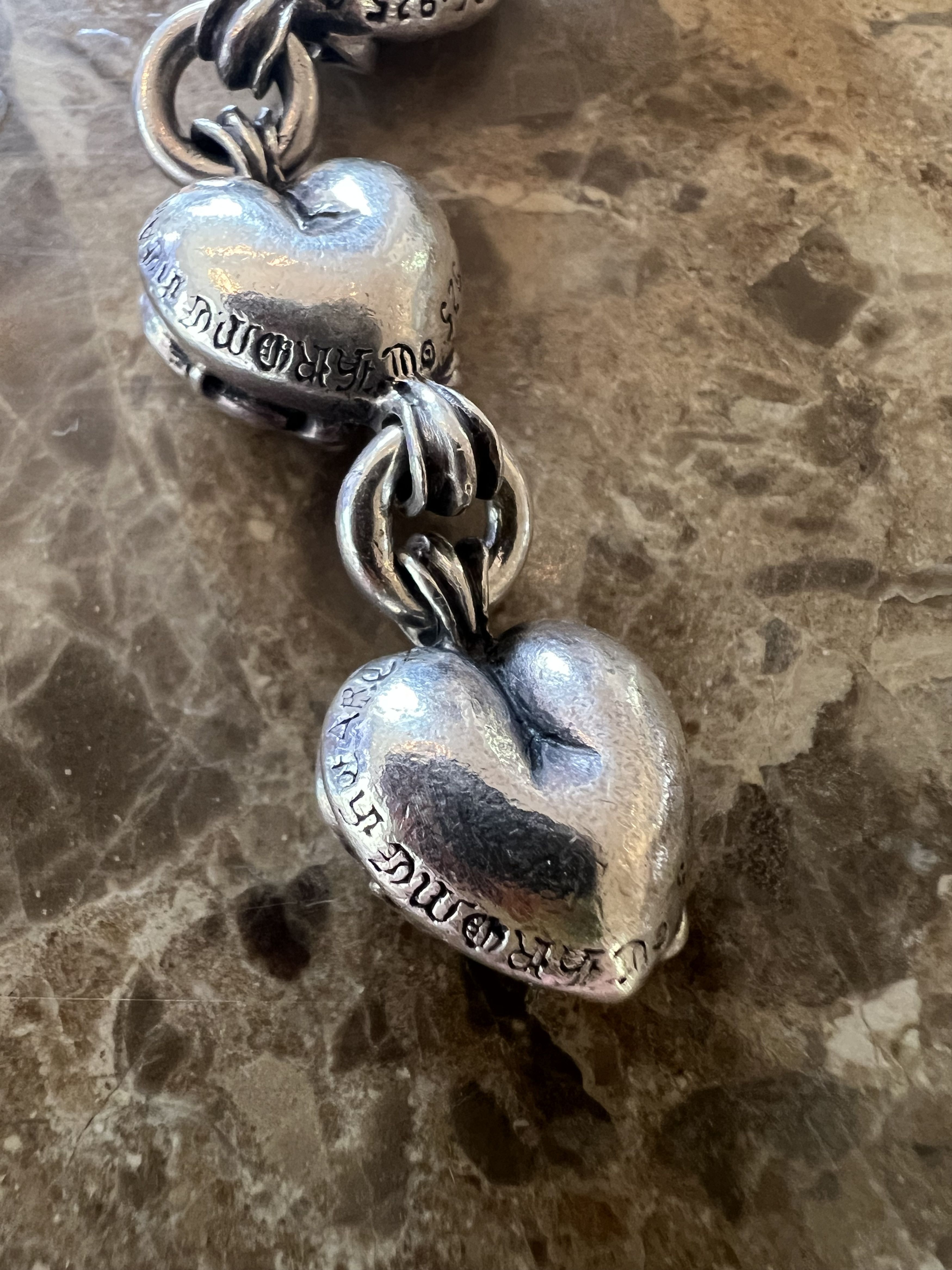 Chrome Hearts Chrome Hearts Heart Link Bracelet Size ONE SIZE - 6 Thumbnail