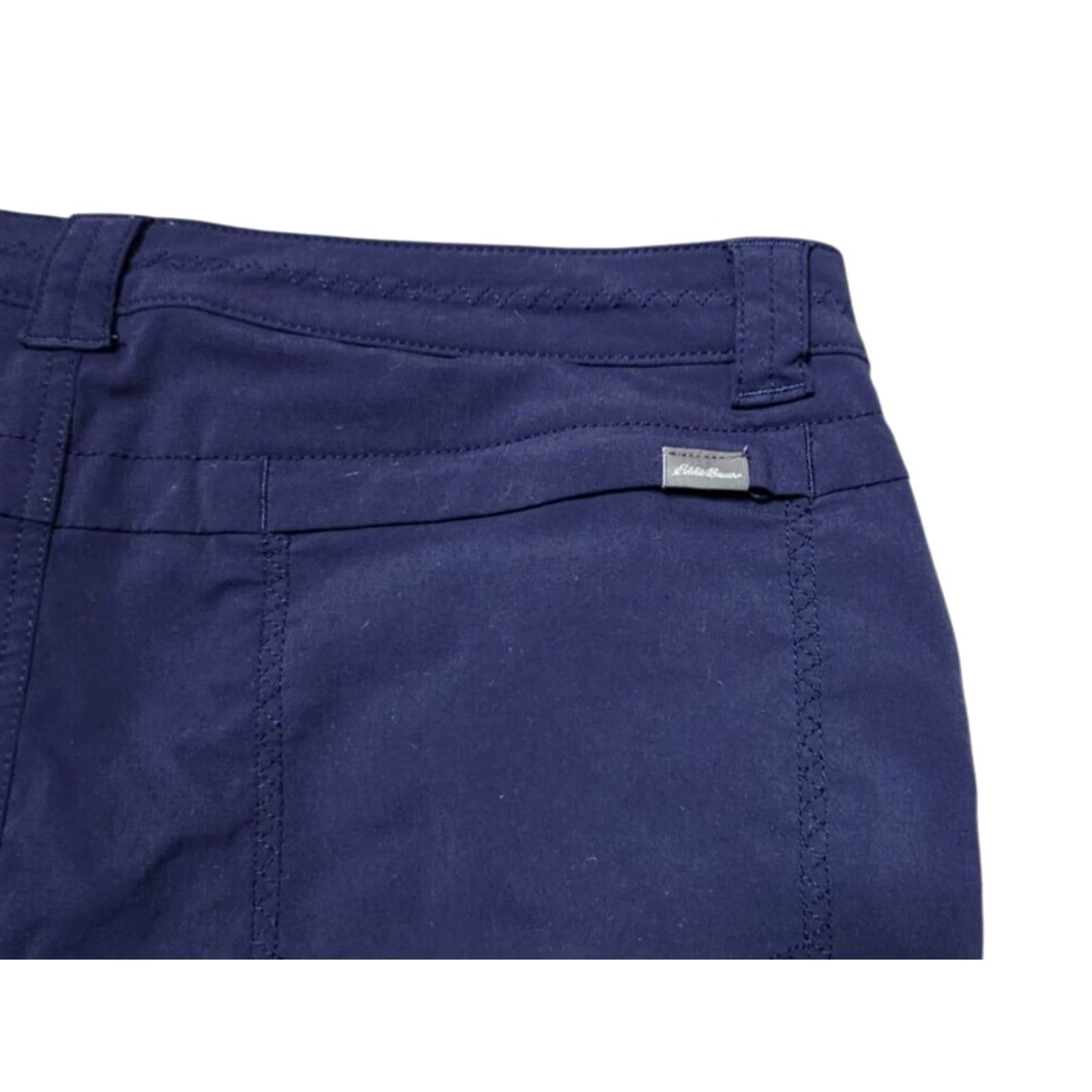 Eddie Bauer Eddie Bauer Womens Skort Size 10 Hiking Outdoors Belted Zip Pockets Navy Size 32" / US 10 / IT 46 - 4 Thumbnail