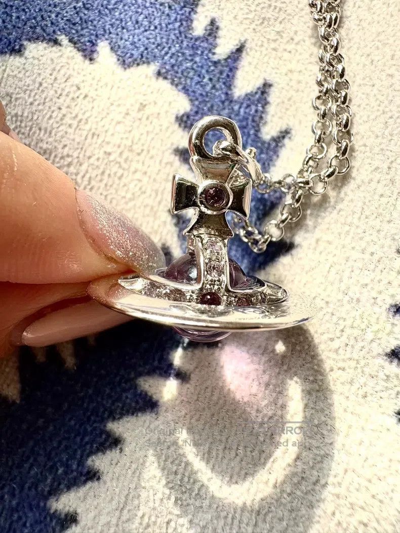 Vivienne Westwood Vivienne Westwood Vintage Purple Medium Orb Necklace Size ONE SIZE - 5 Thumbnail