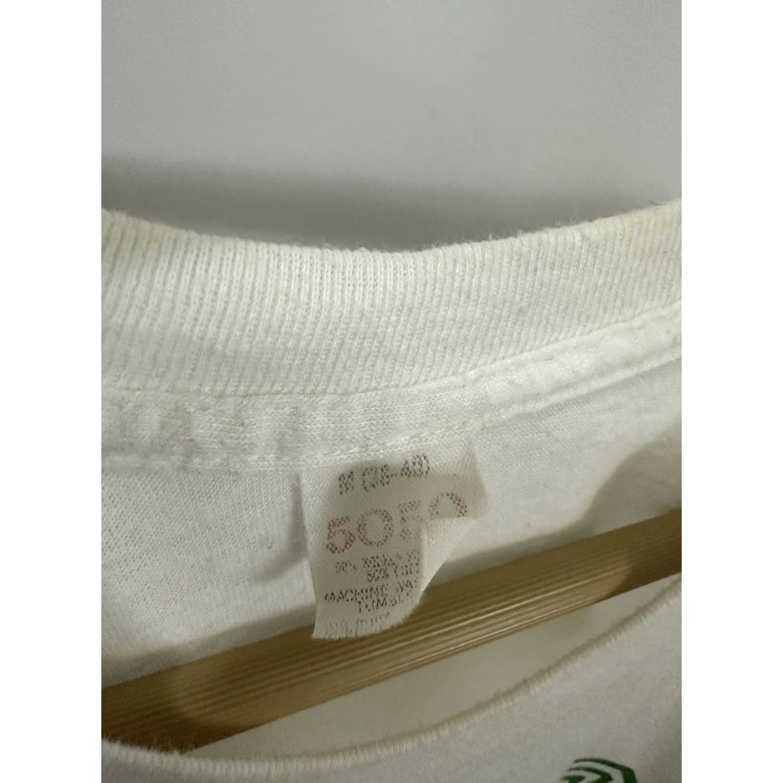 Vintage 5050 TG 80s McLucas Family Reunion Paper Thin T-Shirt Size M White Mens Short Sleeve Shirt Size US M / EU 48-50 / 2 - 4 Thumbnail