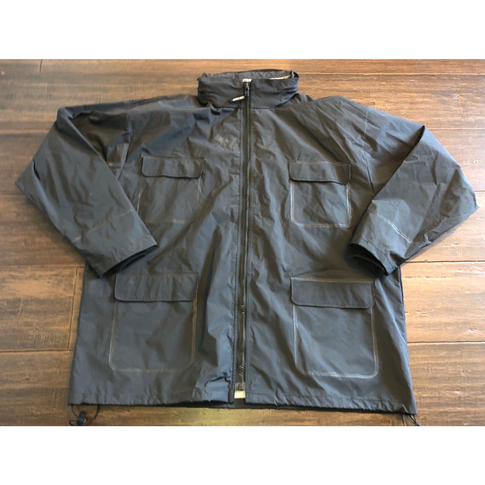 Olive LIVE HARD Jacket Size XXL Black Full Zip Hood Tuckable Mens Size US XXL / EU 58 / 5 - 5 Thumbnail