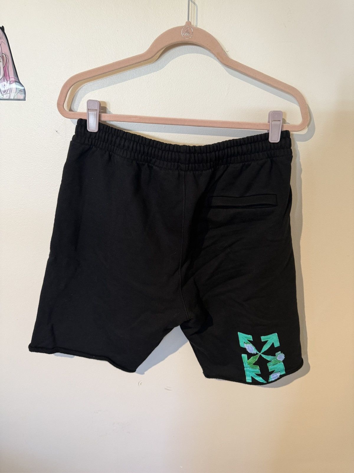 Off-White Off White Floral Sweatshorts Size US 33 - 2 Thumbnail
