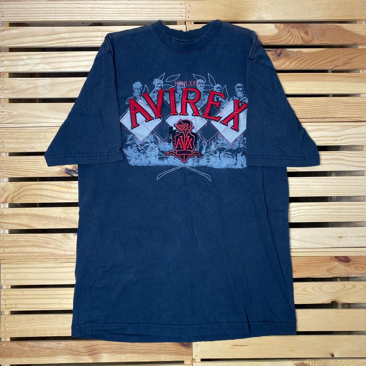 Avirex Vintage Avirex Faded Black Y2K Hip Hop Tee Size Medium Size US M / EU 48-50 / 2 - 1 Thumbnail