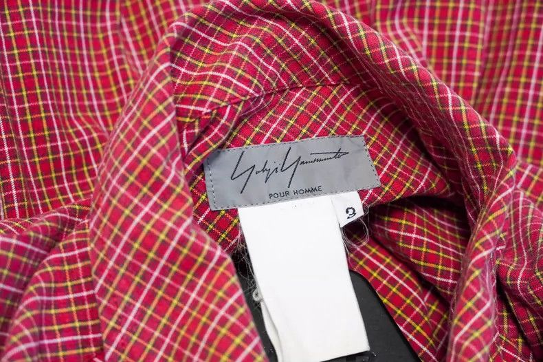 Yohji Yamamoto Yohji Yamamoto 2000SS Red, Yellow and Green Plaid Shirt 25 Size US L / EU 52-54 / 3 - 3 Thumbnail
