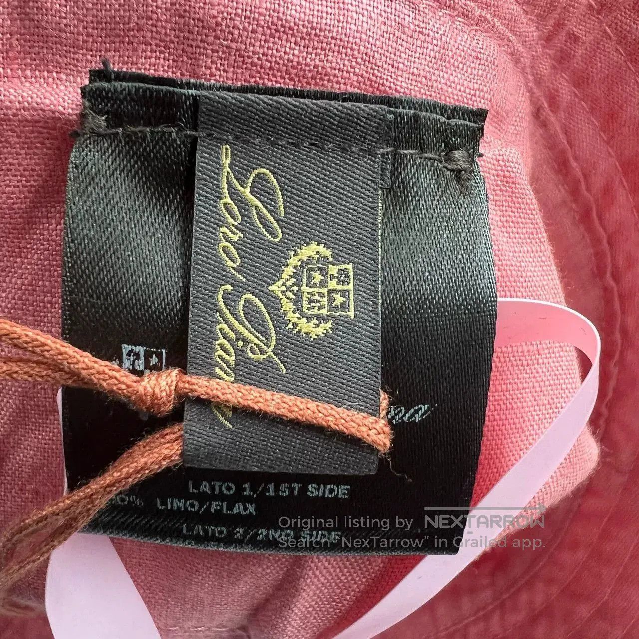 Loro Piana Loro Piana Pink Embroidered Logo Bucket Hat. Size ONE SIZE - 5 Thumbnail