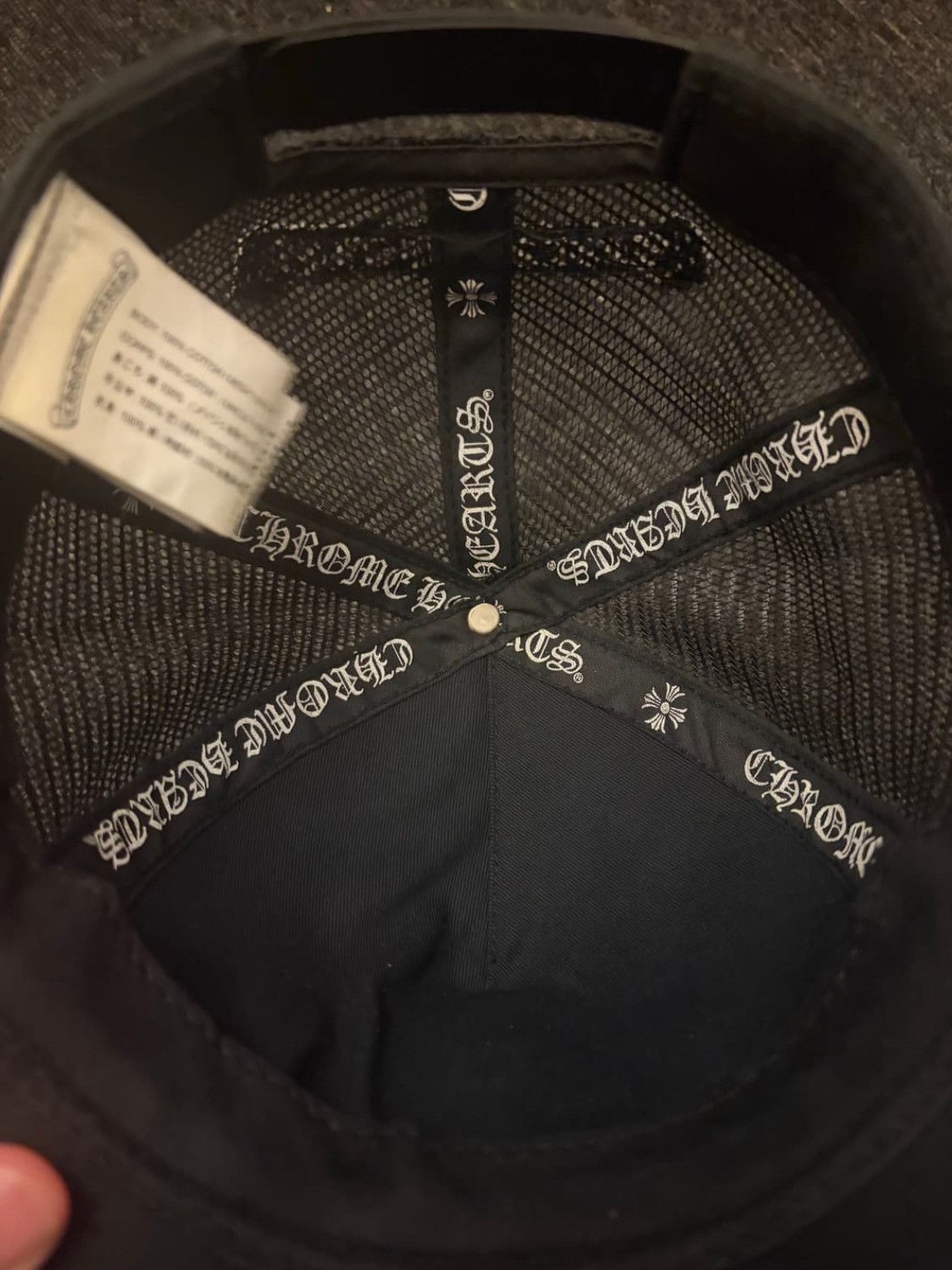 Chrome Hearts Floral Cross Trucker Hat Size ONE SIZE - 6 Thumbnail