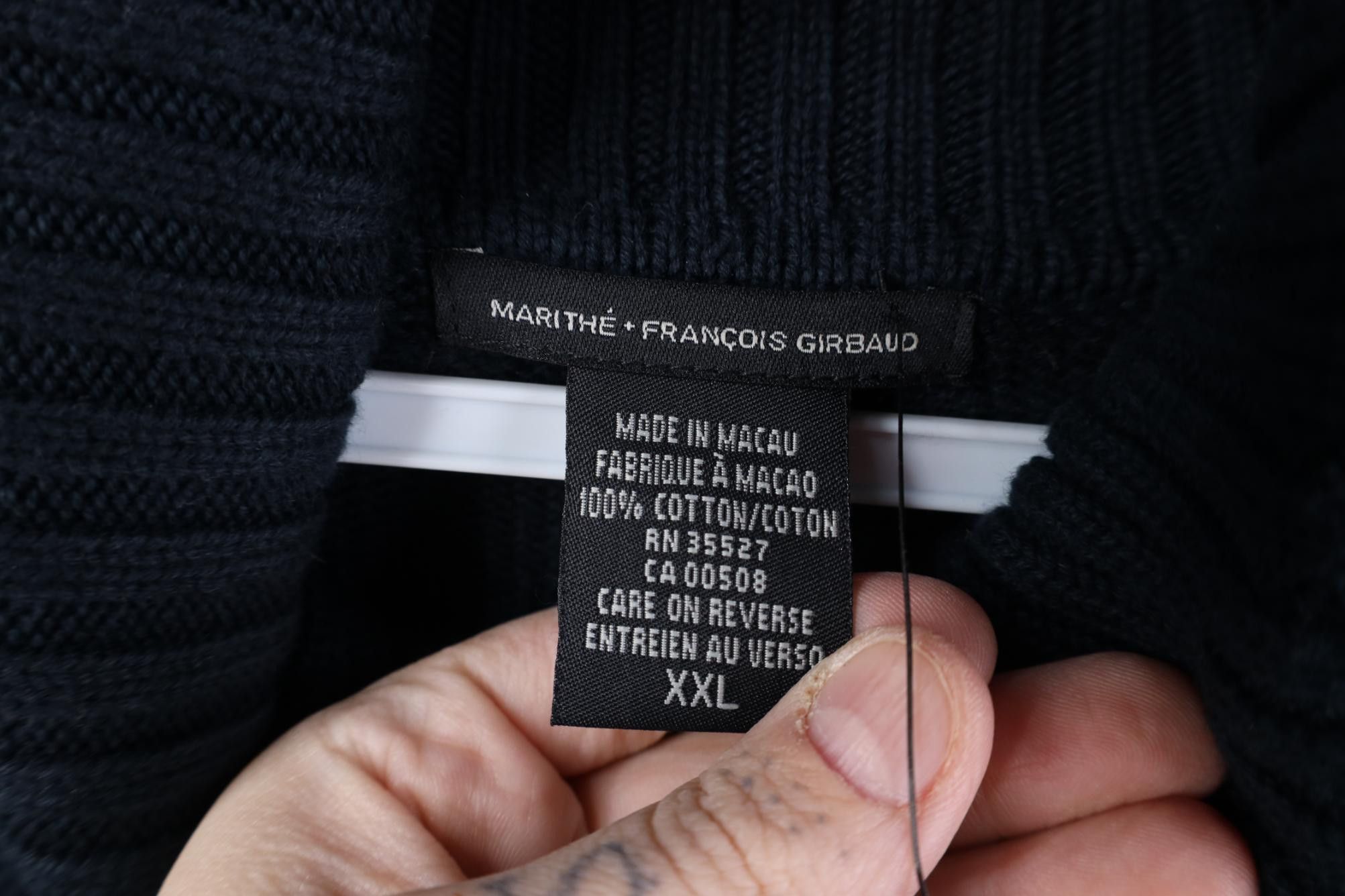 Marithe + Francois Girbaud Deadstock Vintage 90s Marithe Francois Girbaud Sweater Blue Size US XXL / EU 58 / 5 - 8 Thumbnail