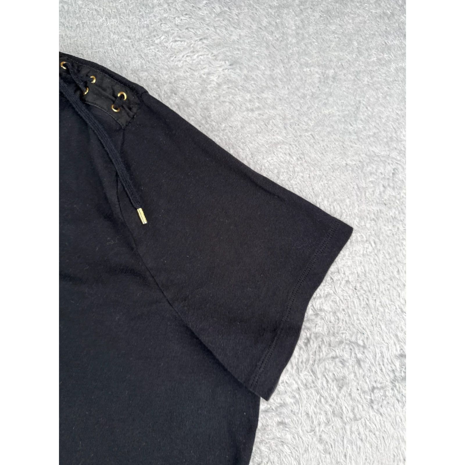 Ralph Lauren VINTAGE Lauren Ralph Lauren T-Shirt Women 2X Black Cotton Crew Neck Short Sleeve Casual Top Size XXL / US 16-18 / IT 52-54 - 2 Thumbnail