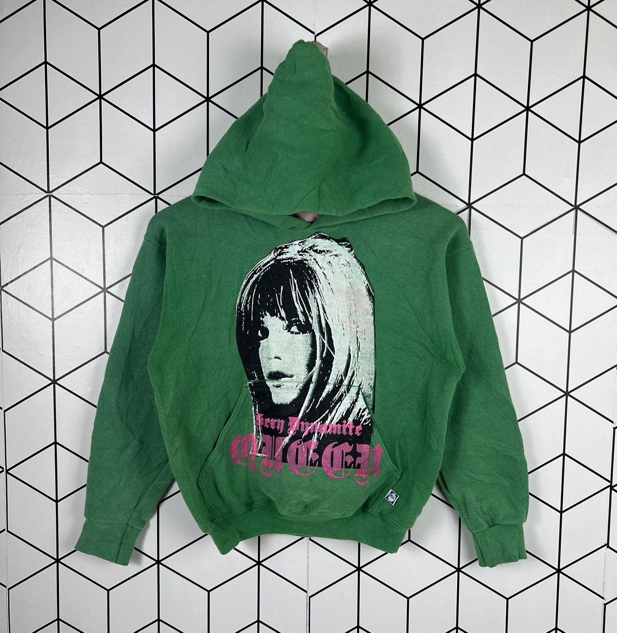 image of Band Tees x Vintage Sexy Dynamite London Sweatshirt Jane Birkin in Green, Women's (Size Small)