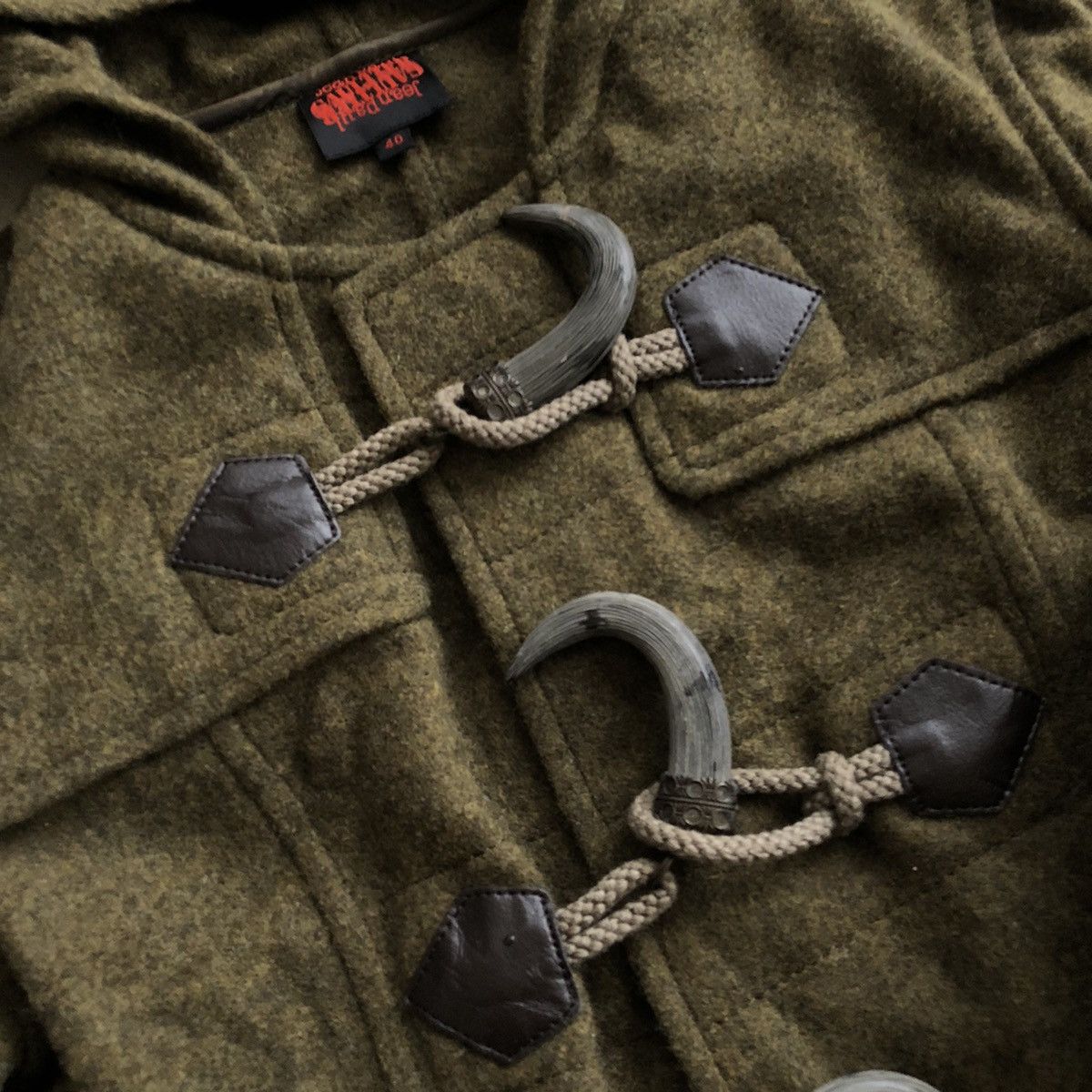 Jean Paul Gaultier JEAN PAUL GAULTIER Very Rare Design Long Wool Duffle Coat Size US XXS / EU 40 - 12 Thumbnail