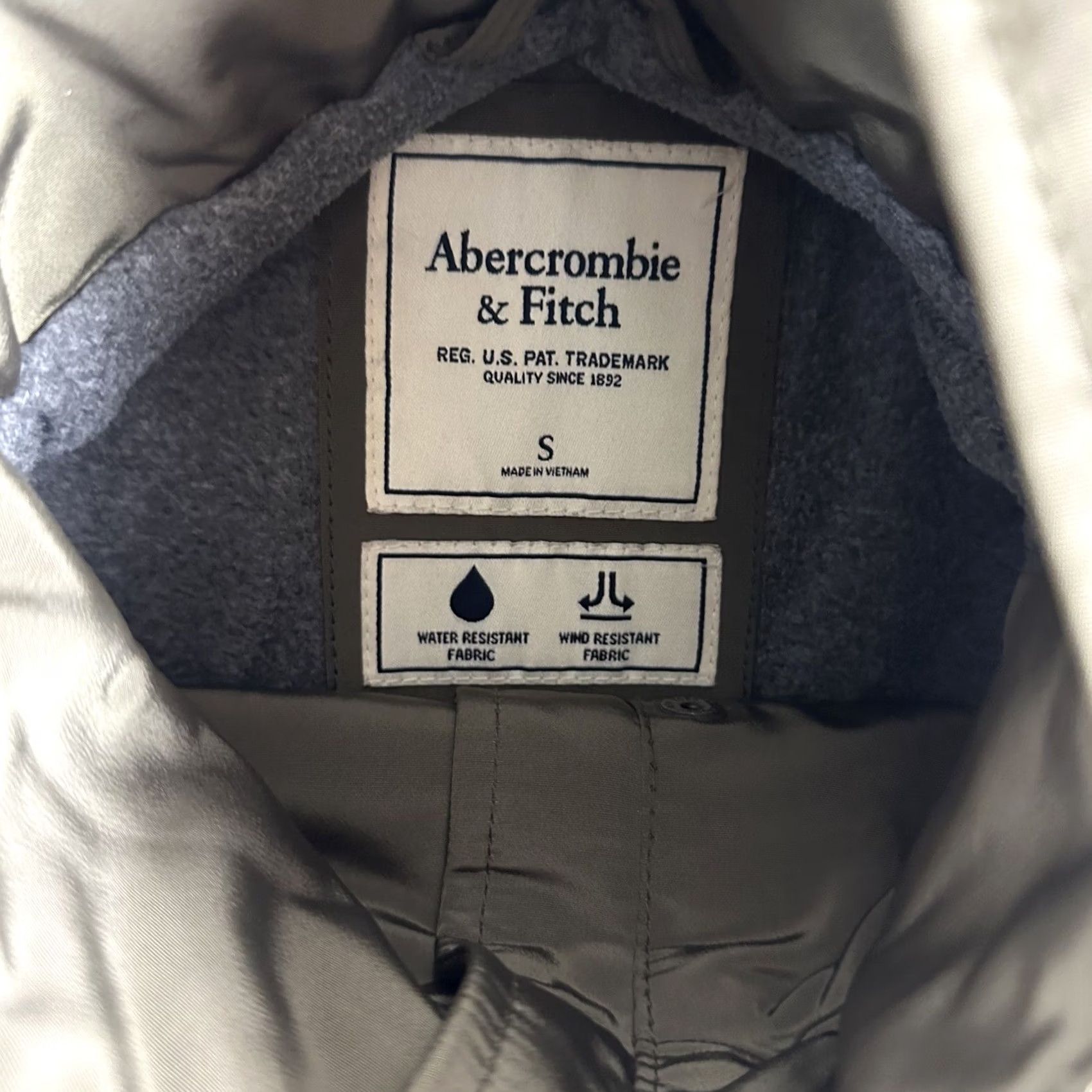 Abercrombie & Fitch Abercrombie & Fitch Womens S Hooded Technical Water Wind Resistant Jacket Coat Jacket Weatherproof Green Regular S Womens Size S / US 4 / IT 40 - 8 Thumbnail