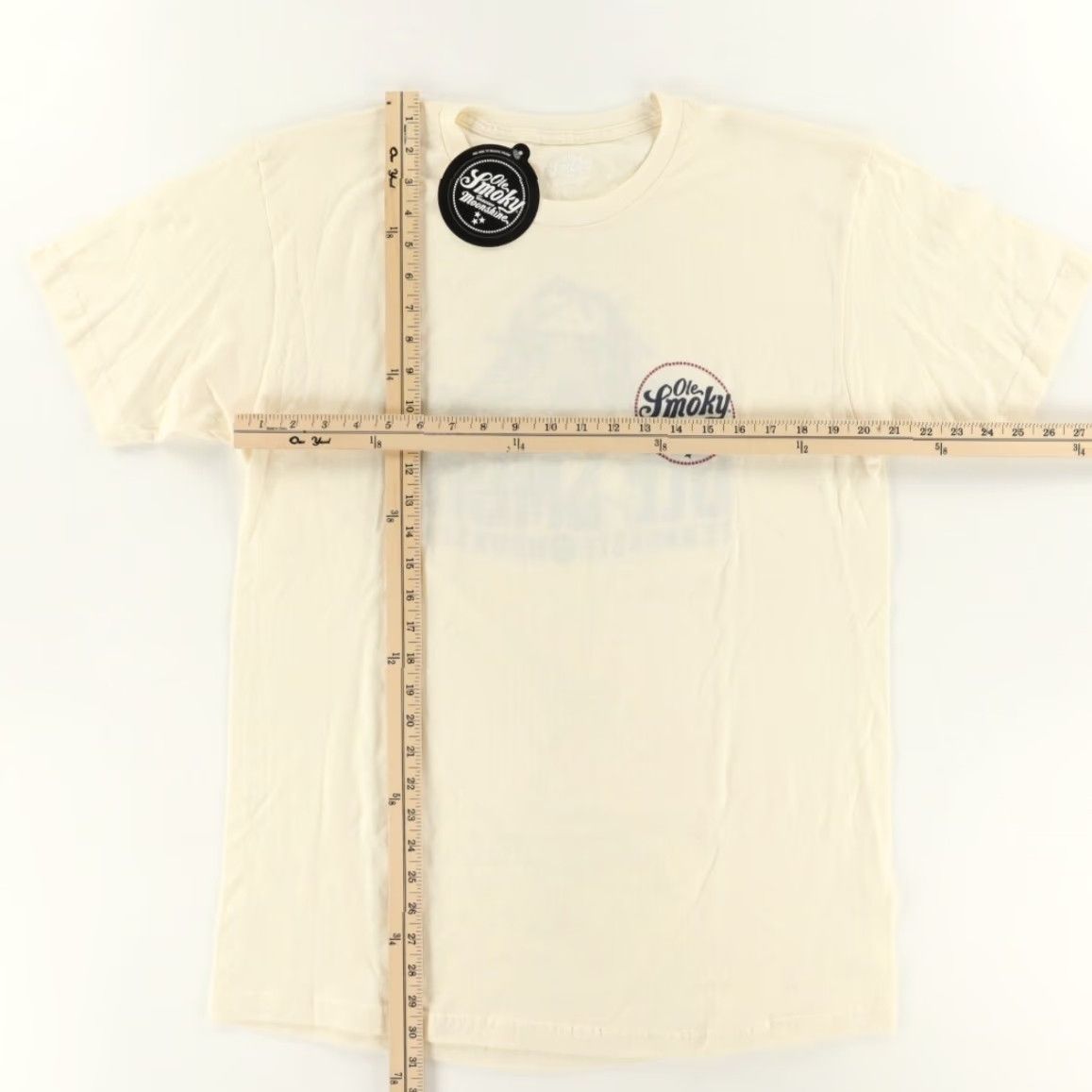 Vintage **Ole Smokey Moonshine Cream Men's L Christmas Solid T-Shirt** User: **Ole Smokey Moonshine Christmas Cream Men's L Solid T-Shirt** Size US L / EU 52-54 / 3 - 3 Thumbnail