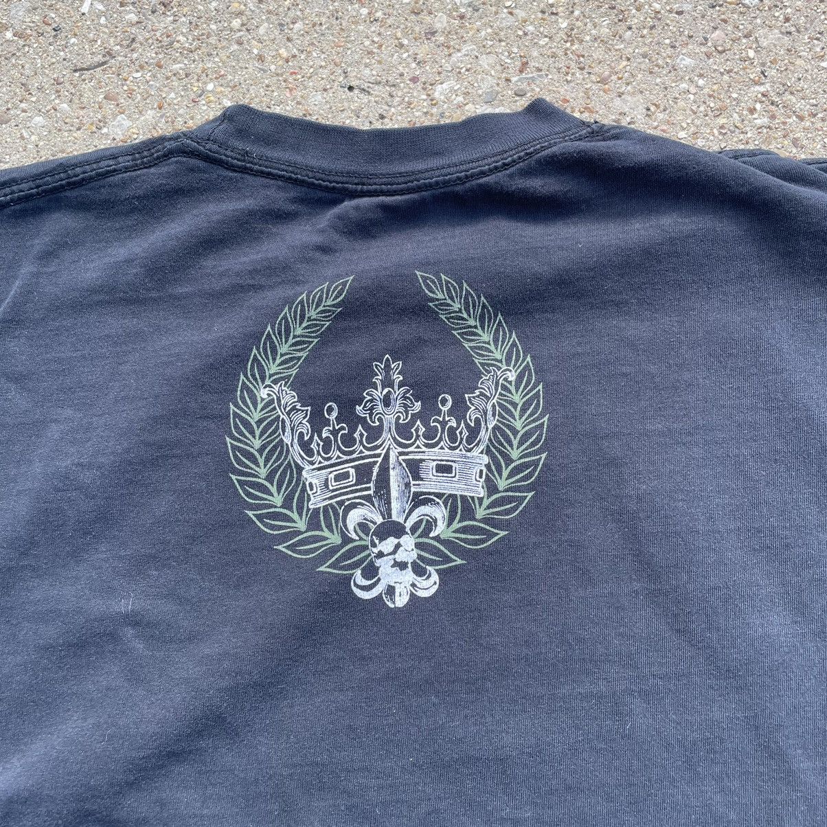 Vintage Vintage Y2k Skull Fleur De Lis Heraldic Tee XL Grunge Size US XL / EU 56 / 4 - 5 Thumbnail