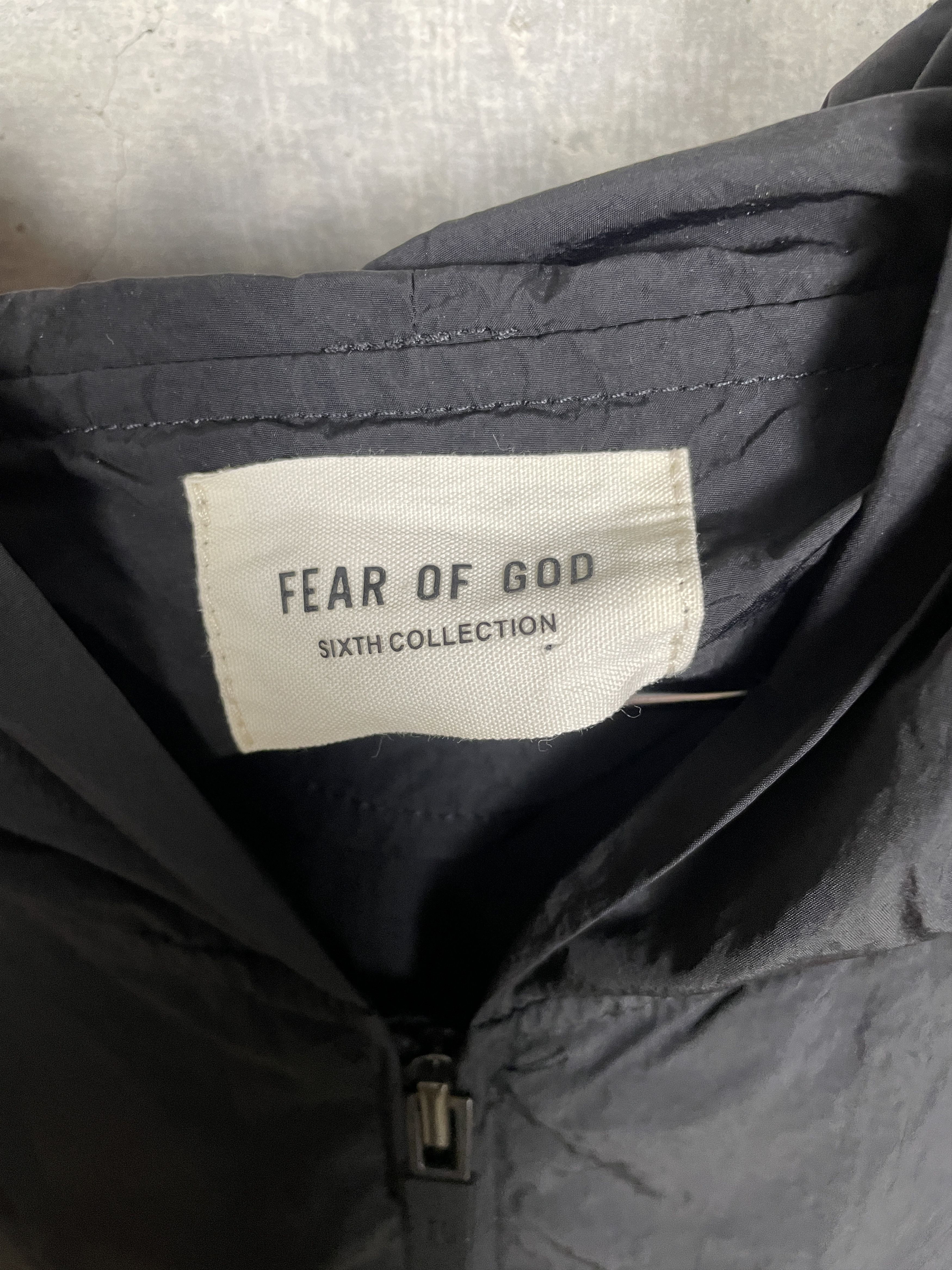 Fear of God $1195 Fear of God Logo Nylon Hooded Rain Jacket Size US XS / EU 42 / 0 - 7 Thumbnail