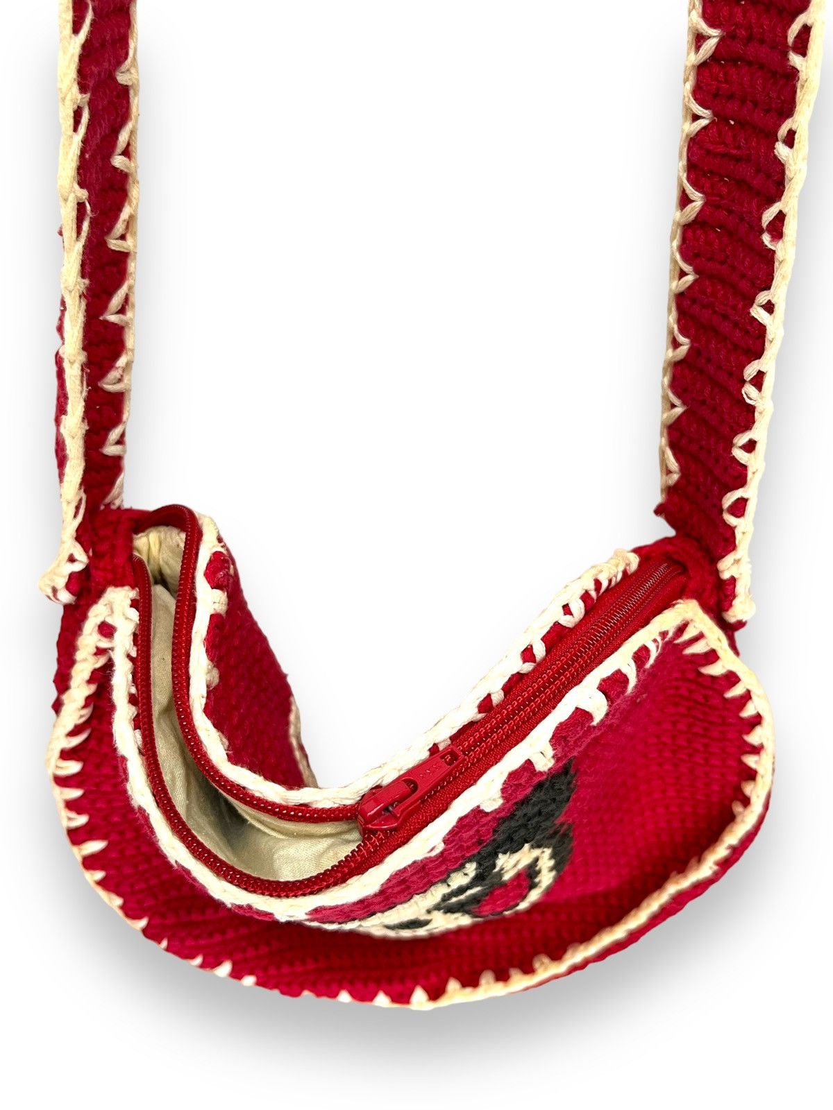 Super Lovers 🔥 MERRY SUPER LOVERS JAPAN Crochet Knitted Round Sling Bag Size ONE SIZE - 12 Thumbnail