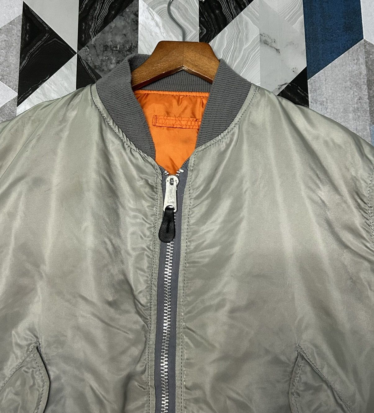 Alpha Industries × Vintage 🔥🔥🔥🔥🔥 Vintage ALPHA INDUSTRIES MA-1 BOMBER JACKET RIVERSIBLE Size US M / EU 48-50 / 2 - 5 Thumbnail