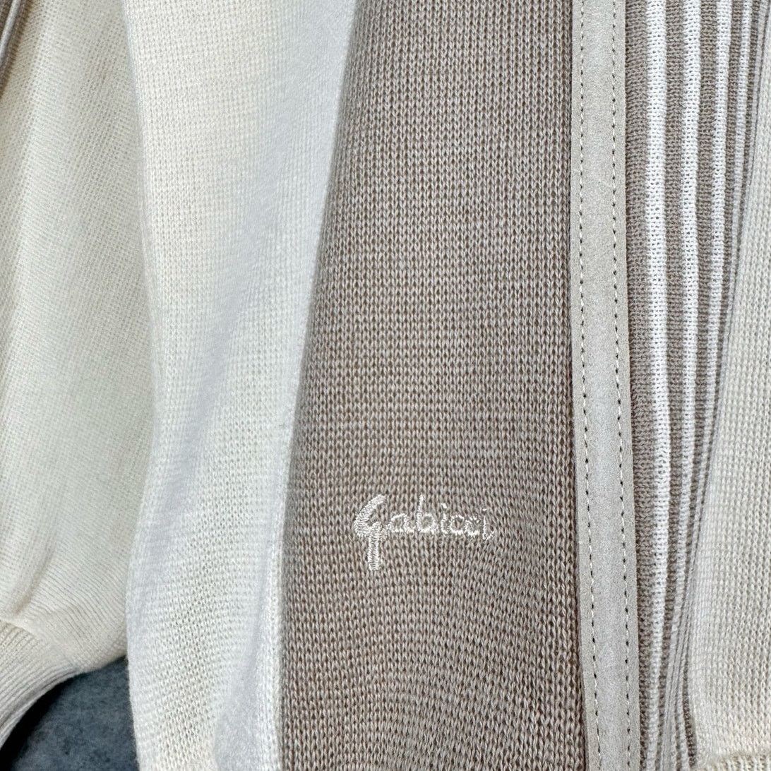 Gabicci × Vintage VTG 90s Gabicci Knit Sweater XL Tan Beige Italy Soprano Size US XL / EU 56 / 4 - 5 Thumbnail