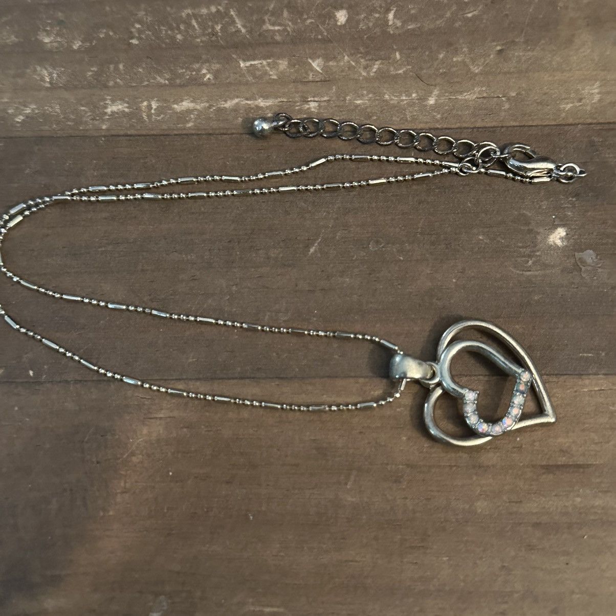 Other Gold tone double outline heart pendant necklace Size ONE SIZE - 2 Thumbnail