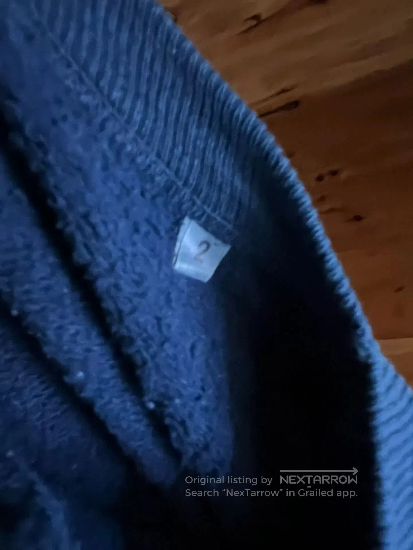 Other blue denim wash sweatshirt with text. Size US M / EU 48-50 / 2 - 9 Thumbnail