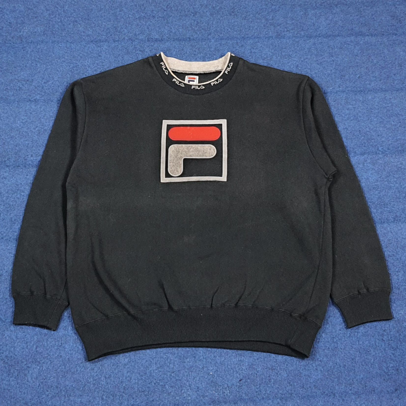 Fila Vintage Fila Sports Embroidered Big Logo Sweatshirt C291N14 Size US M / EU 48-50 / 2 - 1 Thumbnail