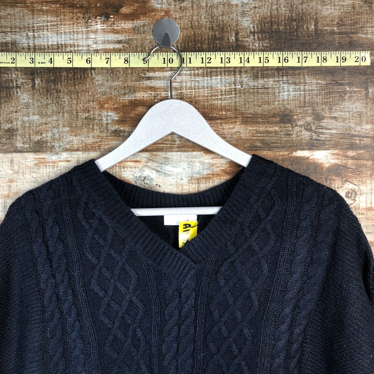 Homespun Knitwear × Japanese Brand Japanese Brand Dark Blue cable Knitwear #A1805 Size US L / EU 52-54 / 3 - 4 Thumbnail