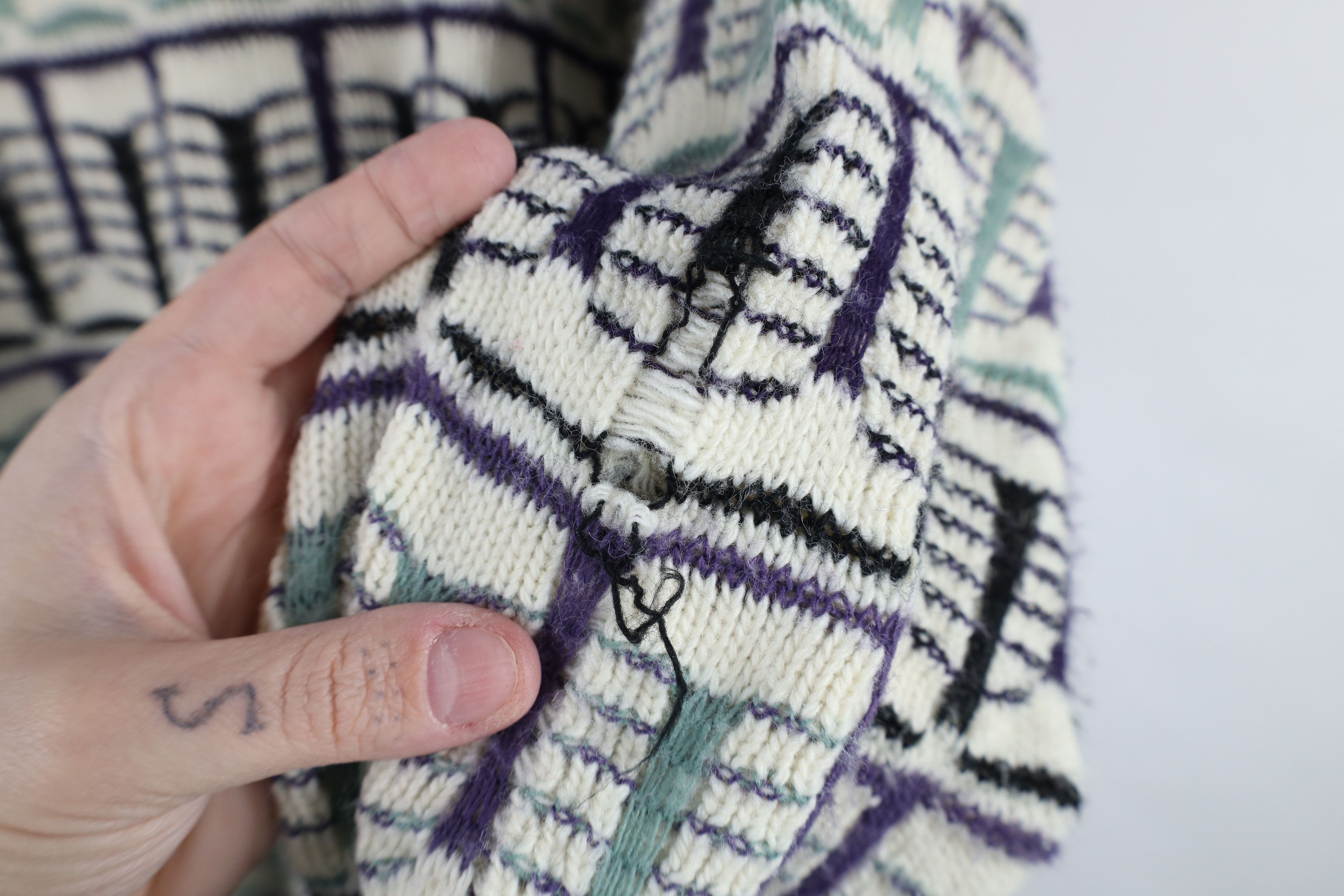 Vintage Vintage 90s Coogi Style Ed Bassmaster Knit Sweater USA Size US M / EU 48-50 / 2 - 5 Thumbnail