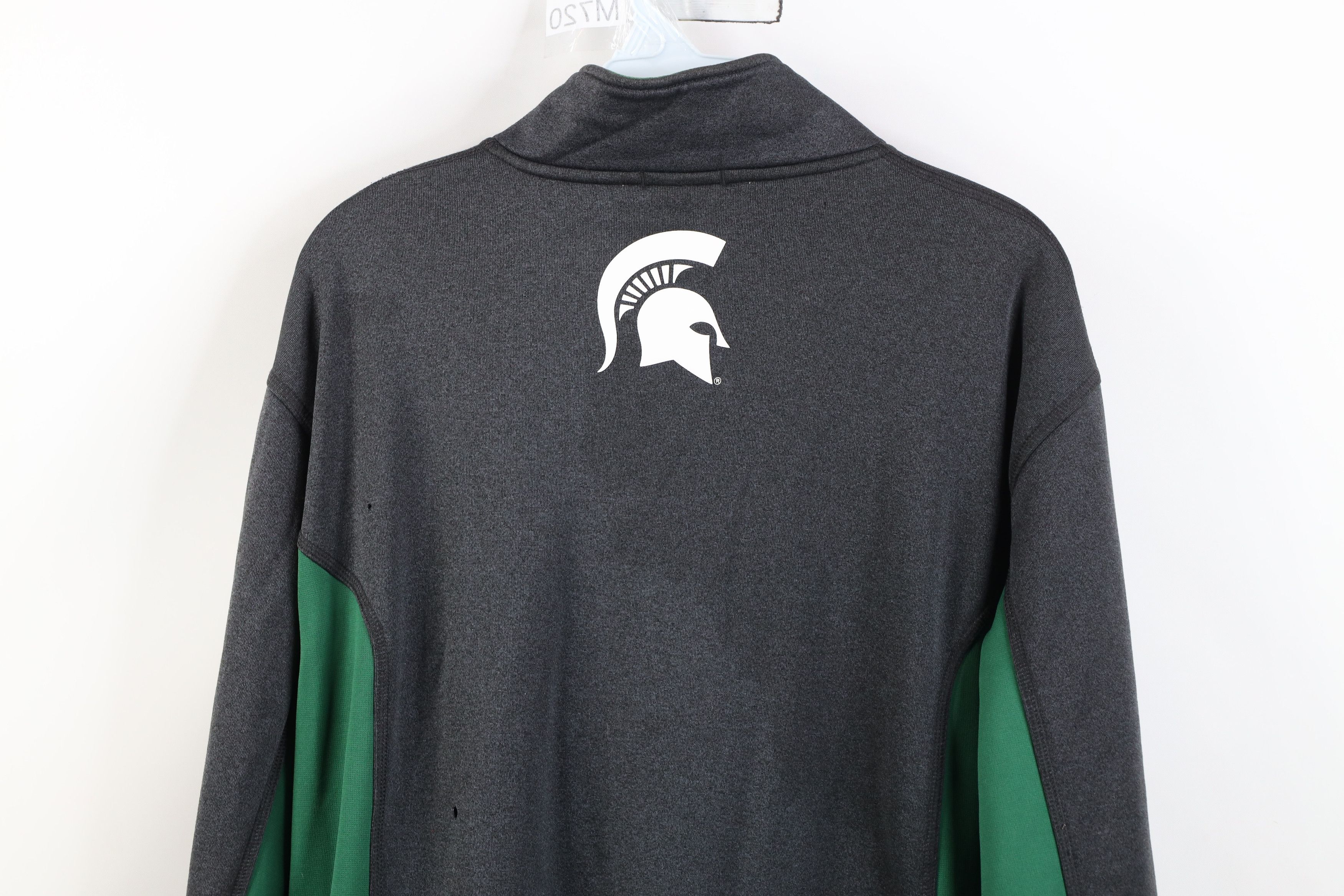 Nike Nike Spell Out Michigan State University Full Zip Jacket Size US L / EU 52-54 / 3 - 17 Thumbnail