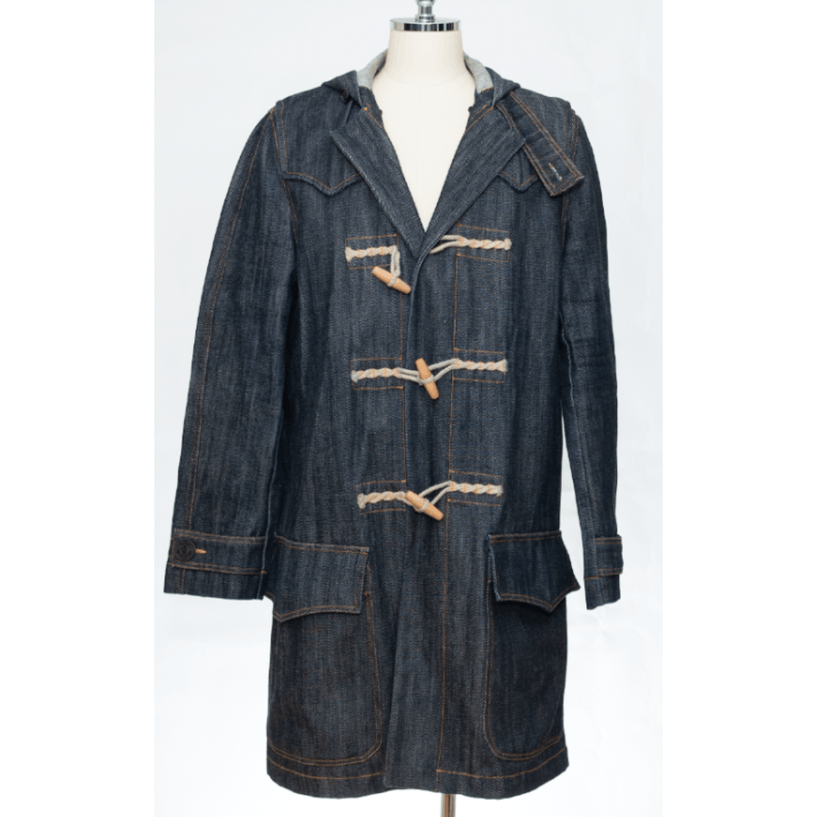 Faith Connexion FAITH CONNEXION Denim Duffle Coat Size S Indigo Men Size US S / EU 44-46 / 1 - 1 Thumbnail
