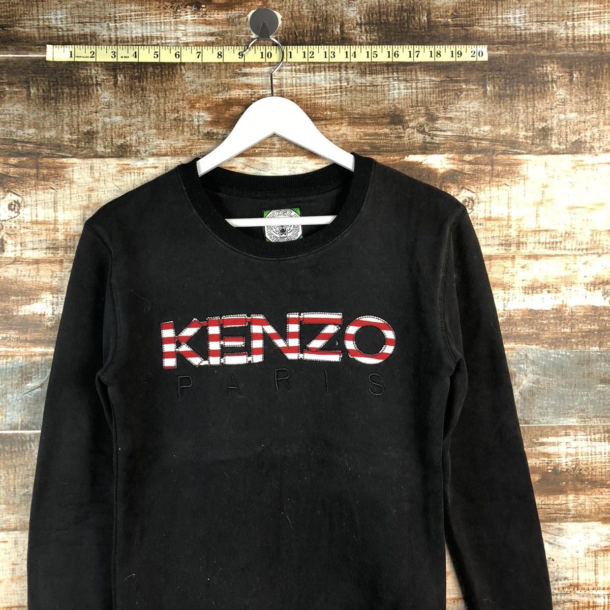 Japanese Brand Kenzo Paris Black Sweatshirt #A2448 Size M / US 6-8 / IT 42-44 - 2 Thumbnail