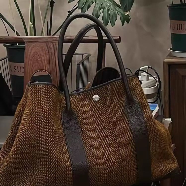Other Retro Style Office Core Capacity Beach Shoulder Bag Size ONE SIZE - 3 Thumbnail